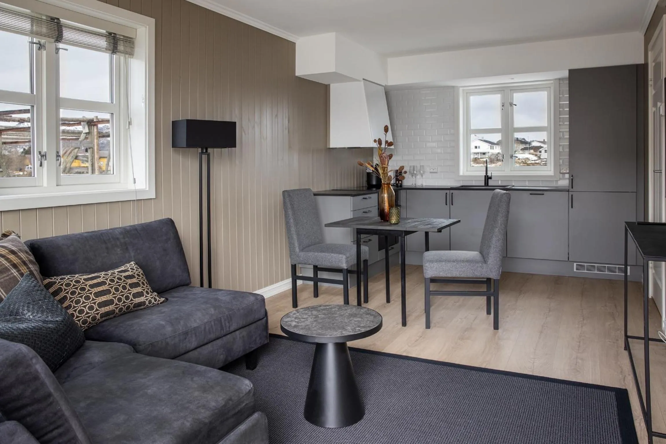 Living room in Solsiden Brygge Rorbuer