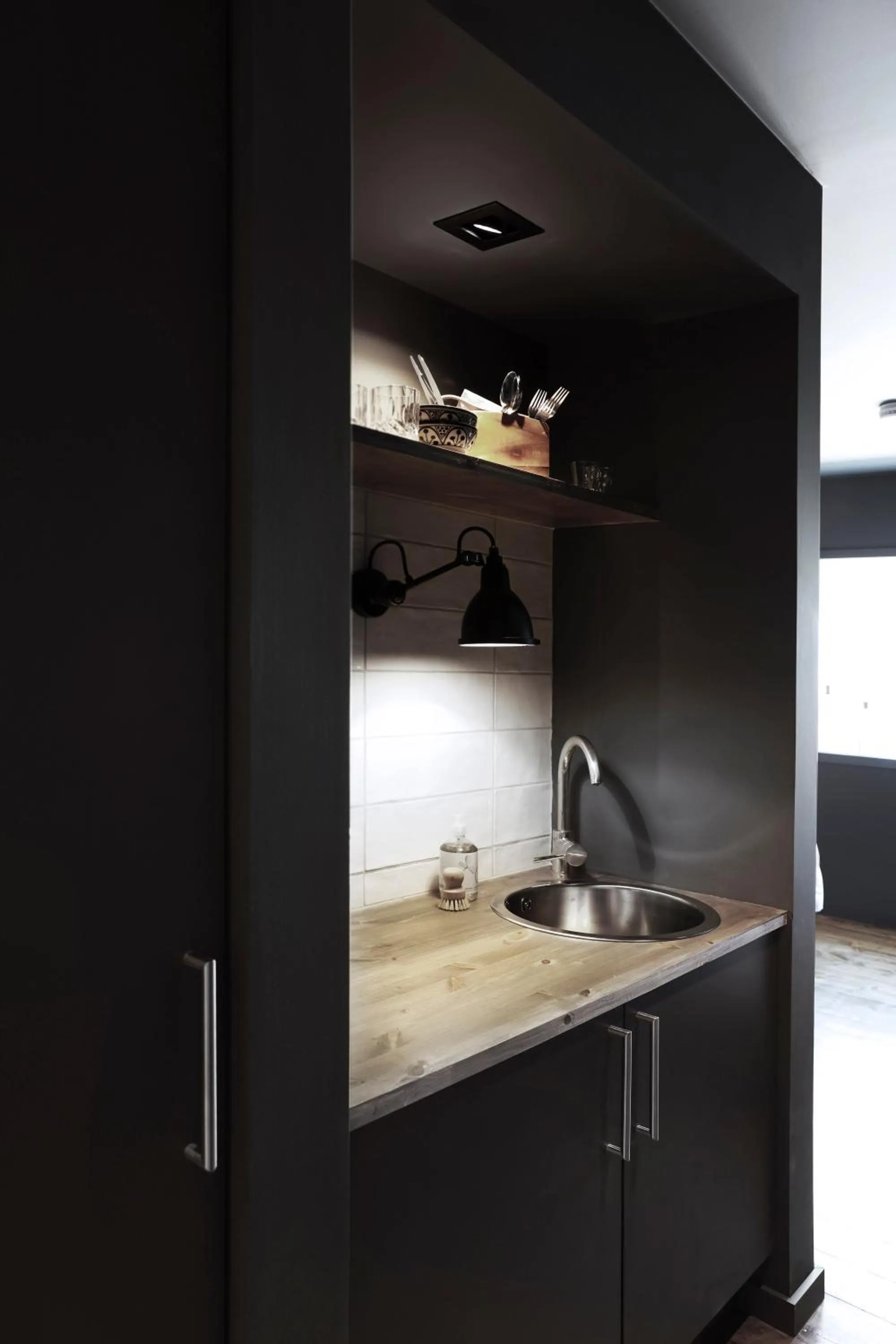 Kitchen or kitchenette in Solsiden Brygge Rorbuer