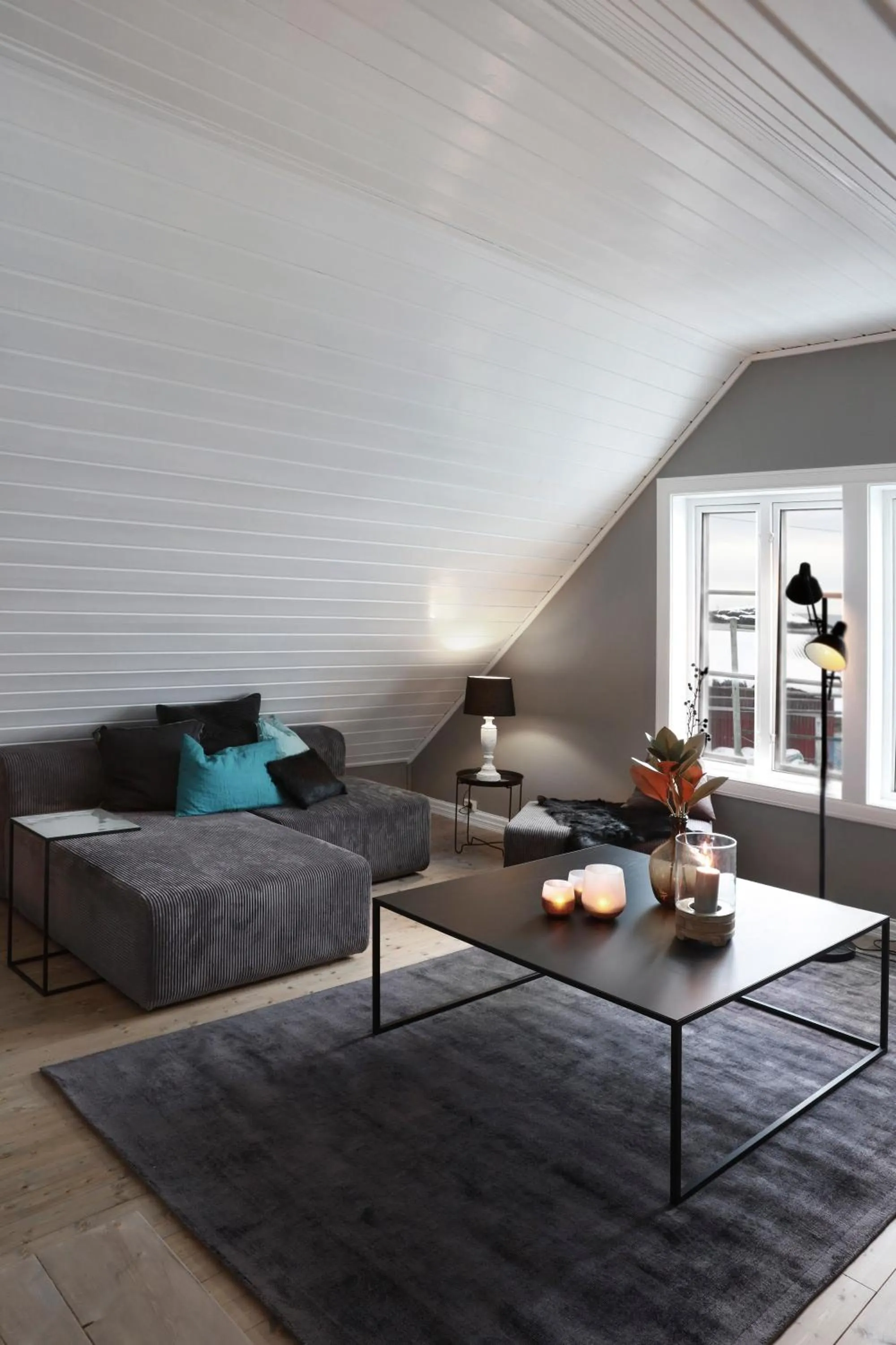 Living room, Bed in Solsiden Brygge Rorbuer