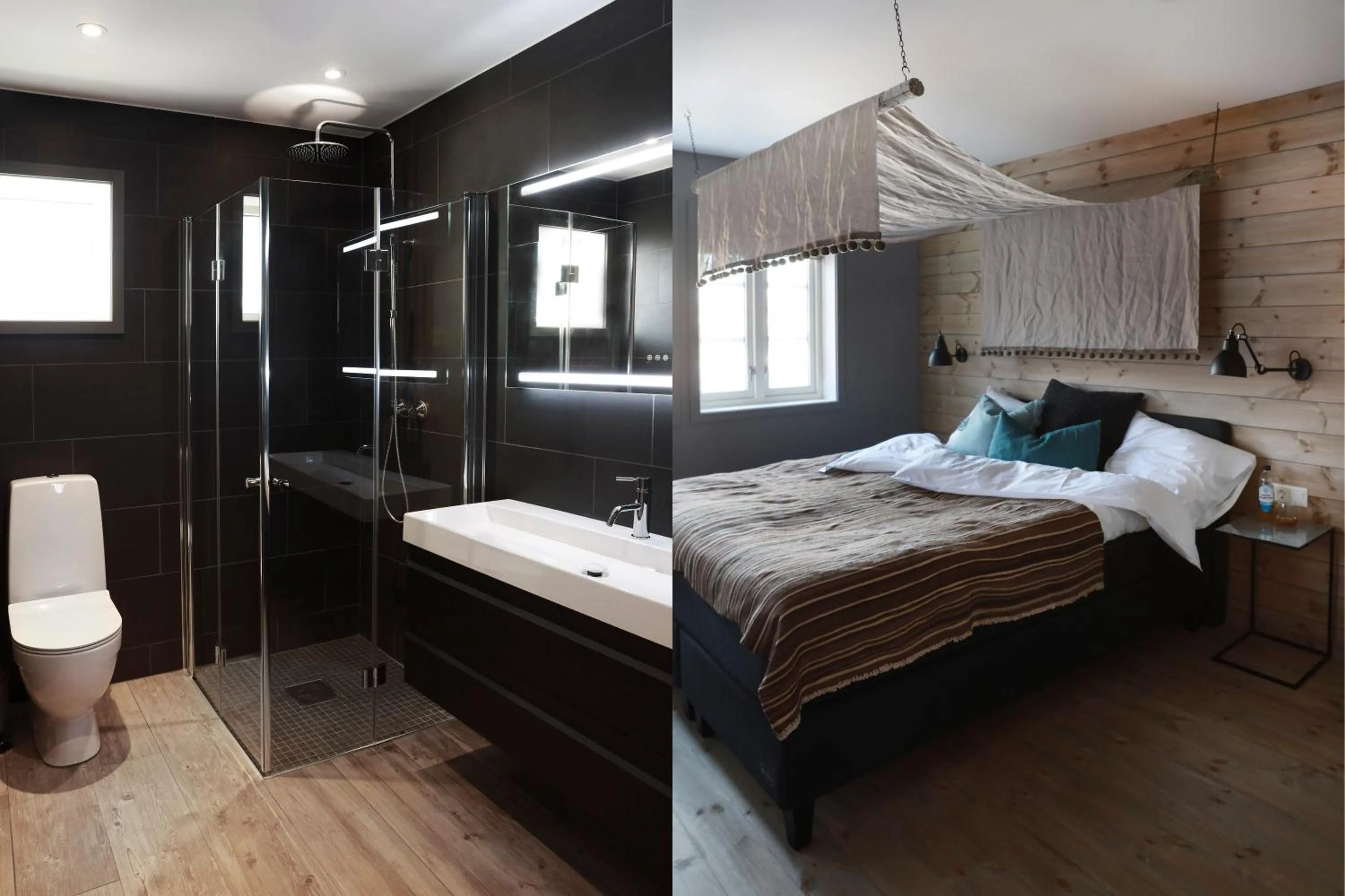 Shower, Bed in Solsiden Brygge Rorbuer