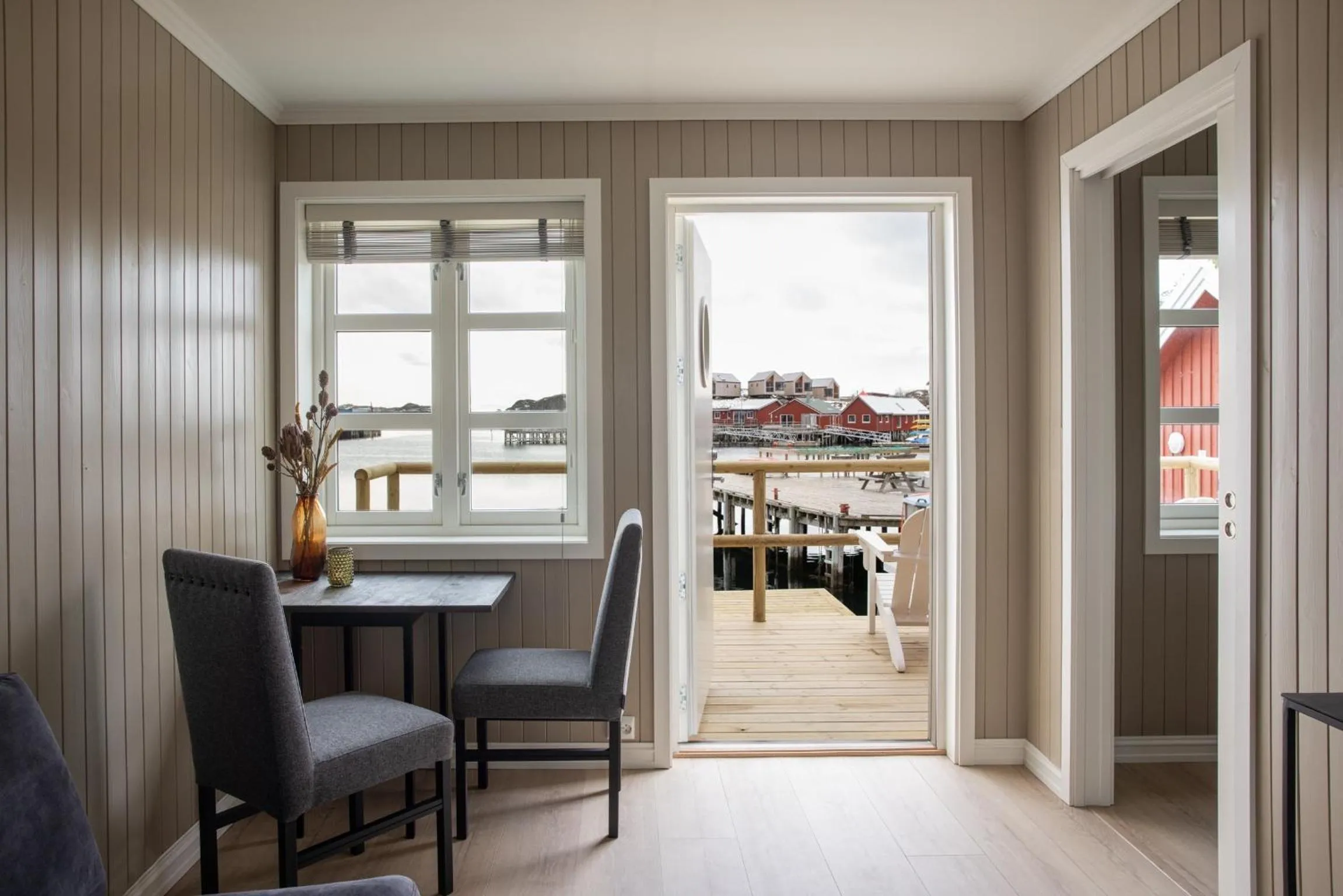 Living room in Solsiden Brygge Rorbuer