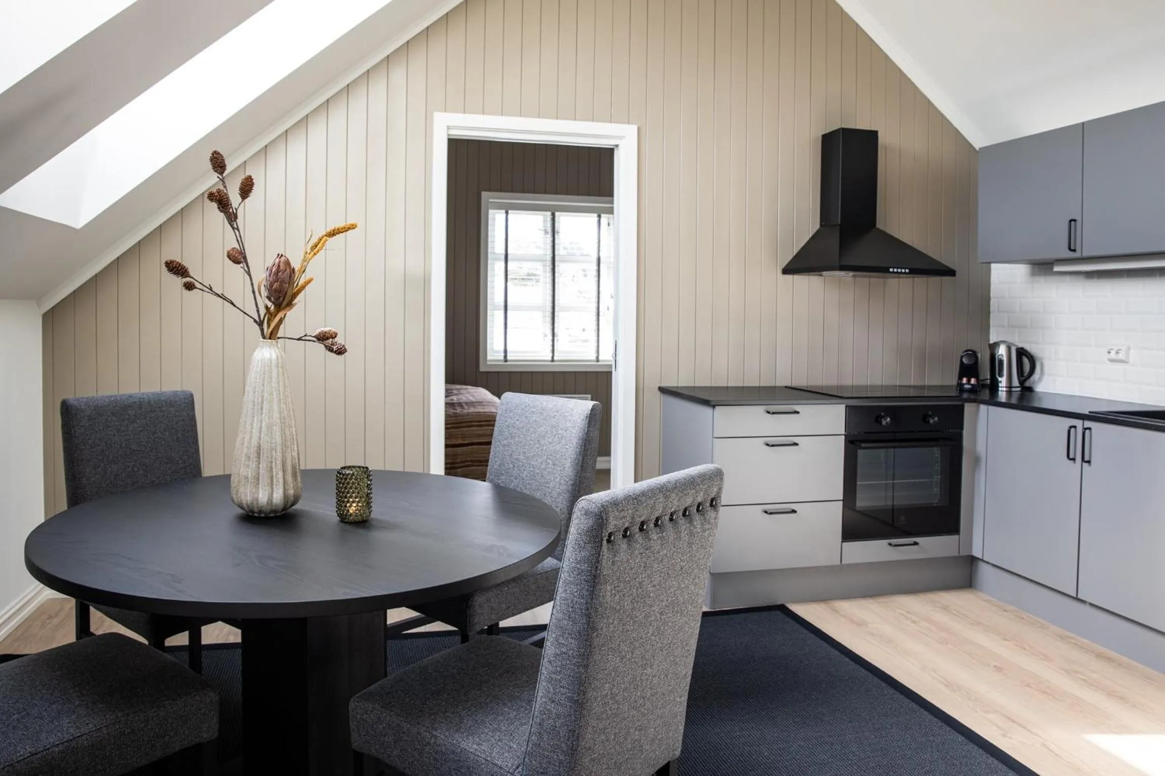 Kitchen or kitchenette in Solsiden Brygge Rorbuer