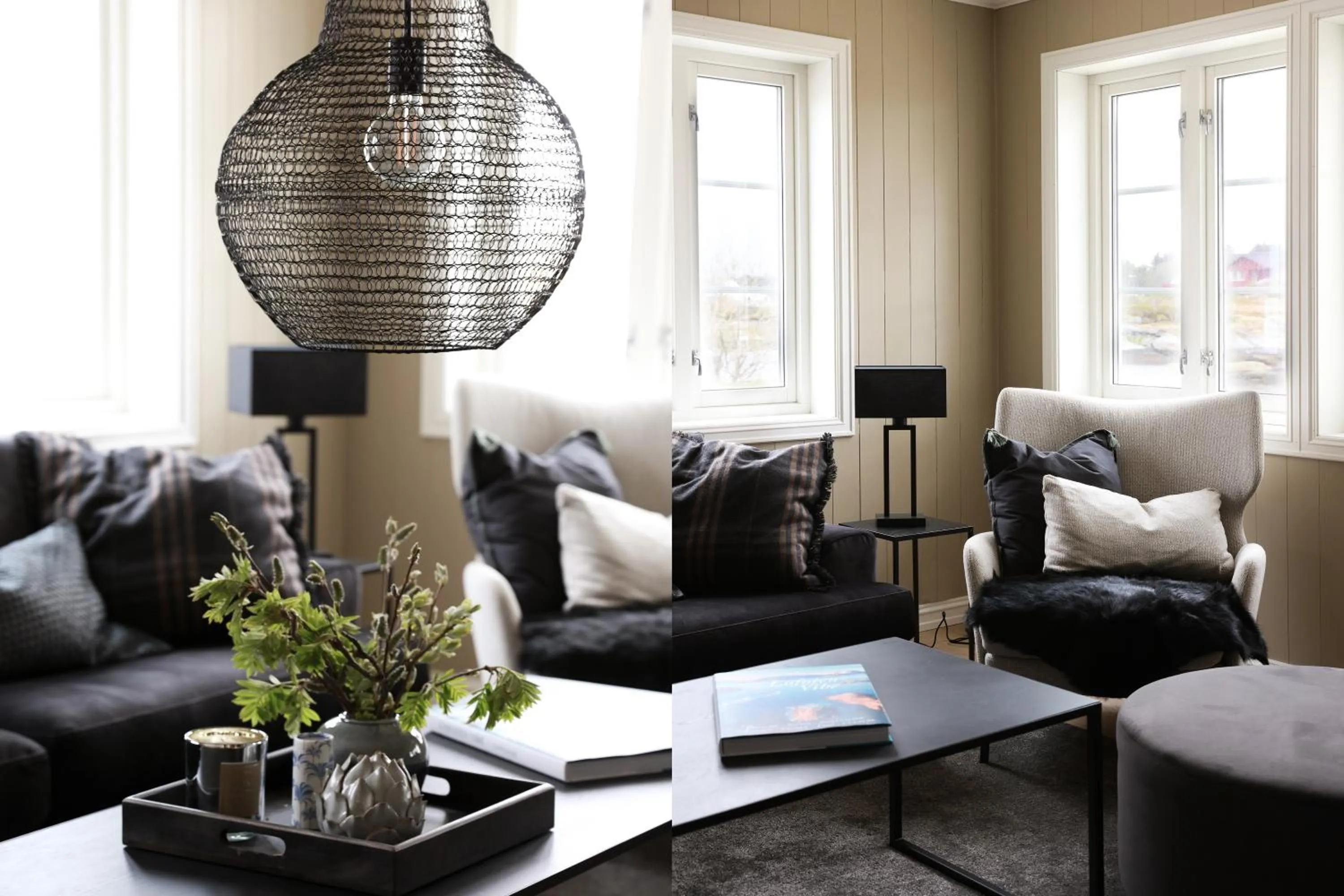 Living room in Solsiden Brygge Rorbuer