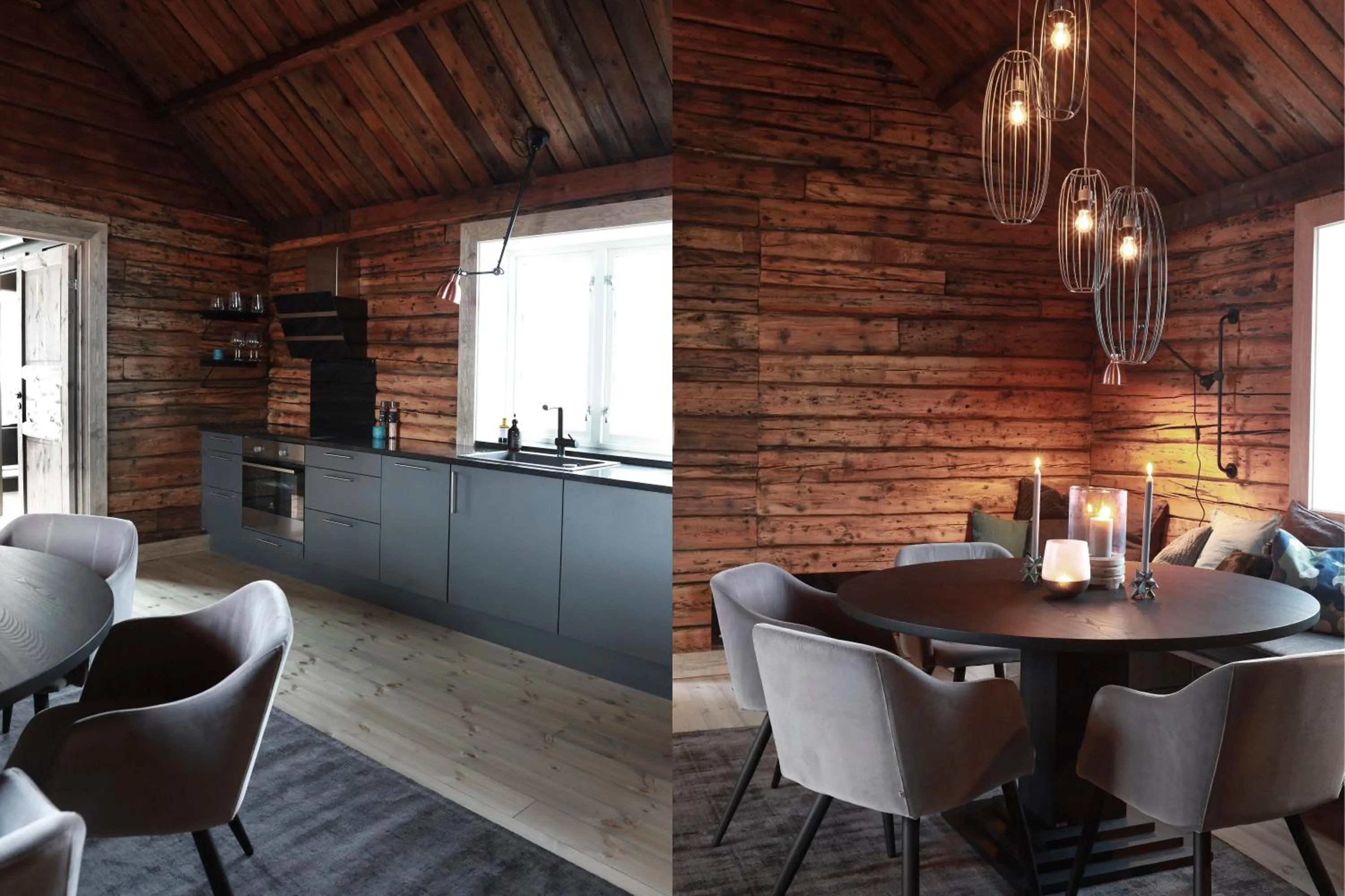 Kitchen or kitchenette in Solsiden Brygge Rorbuer