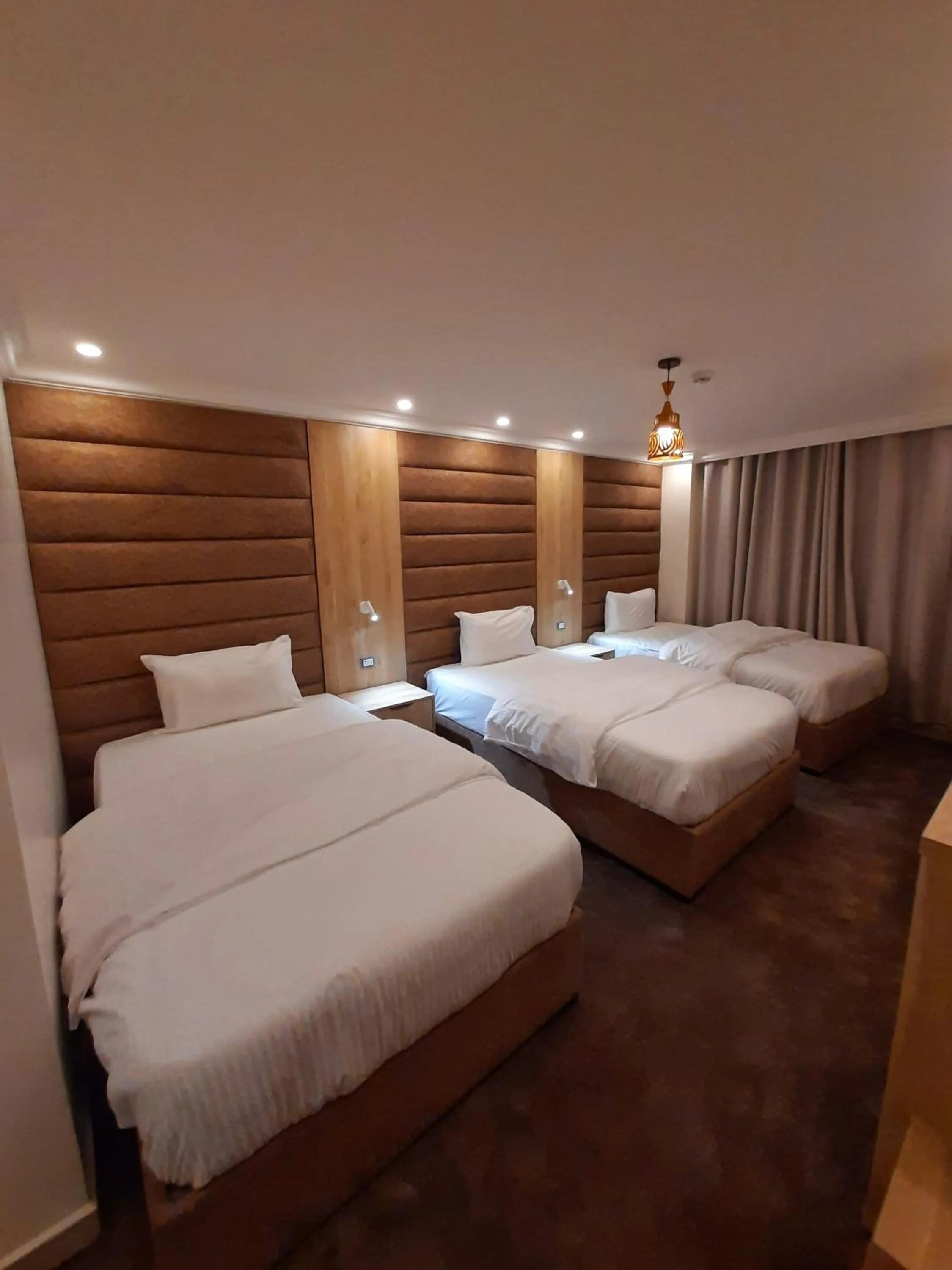 Bed in Petra Visitors Hotel