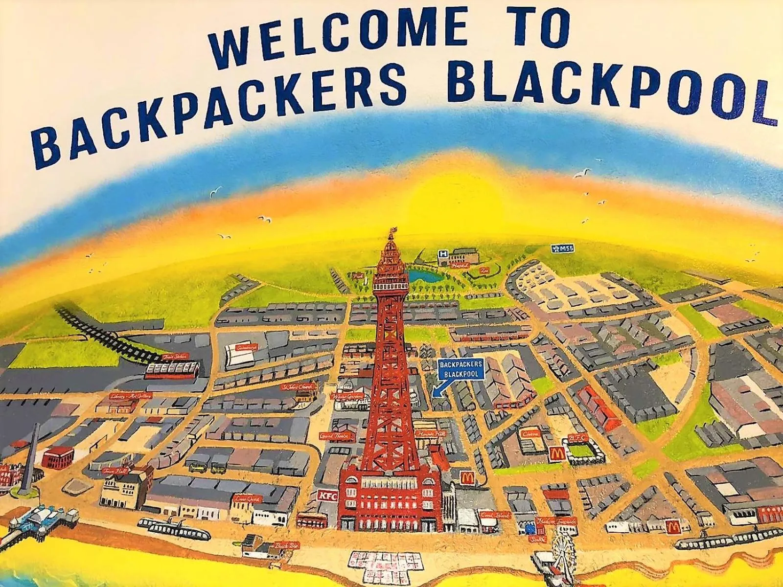Property building in Backpackers Blackpool Hotel & Suites