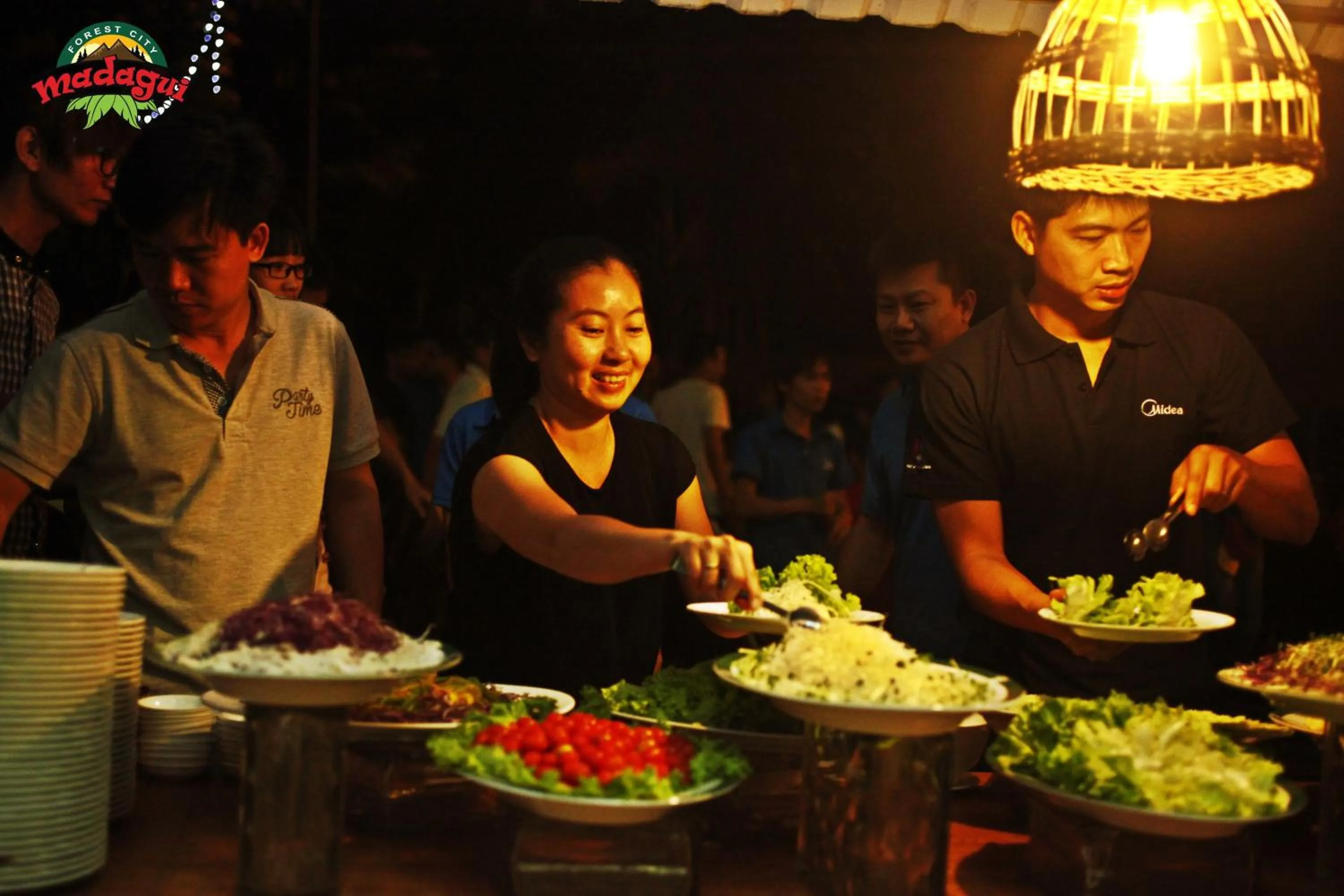 Food close-up in Madagui Forest City