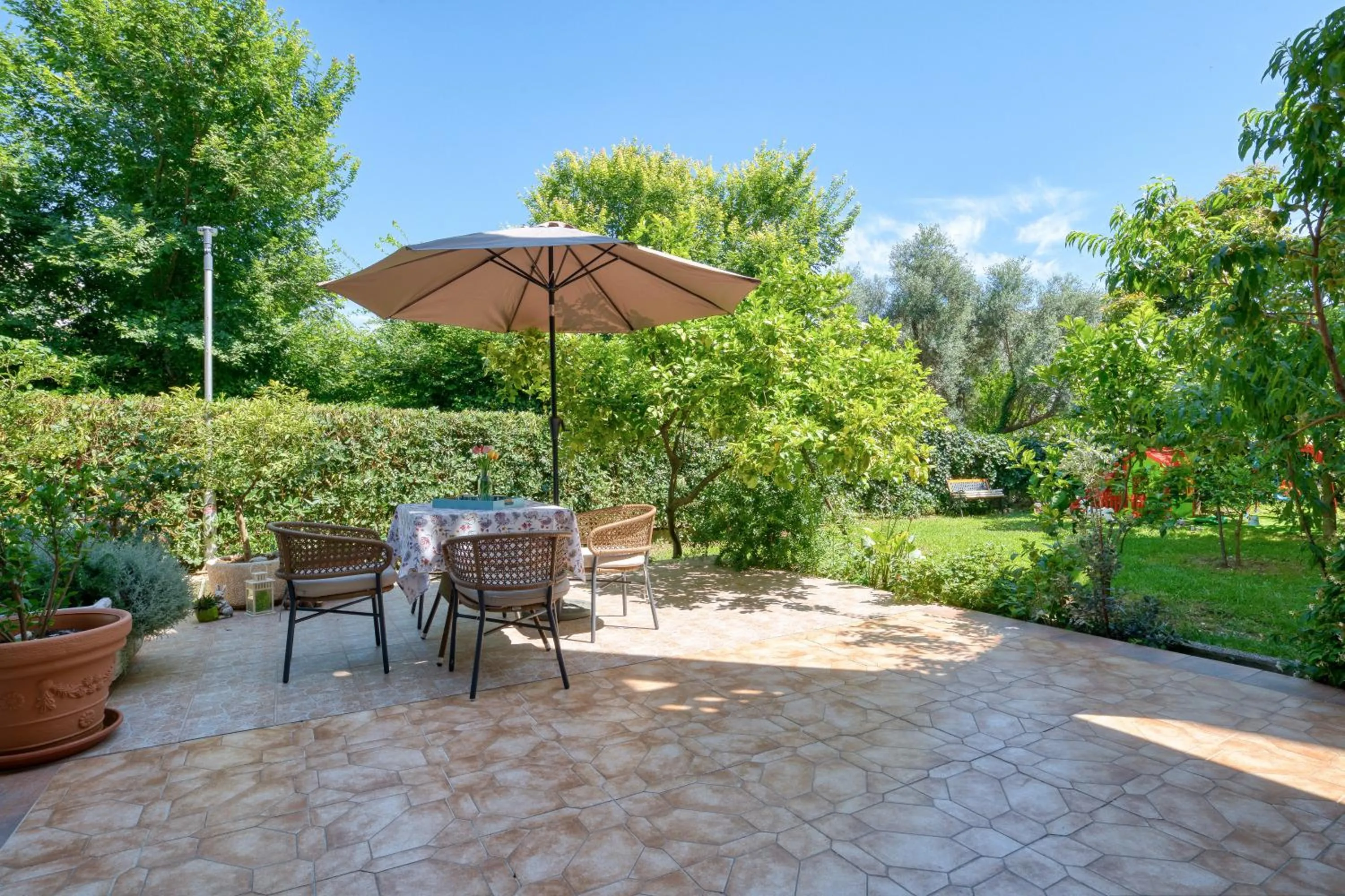 Garden in Apartments Elena