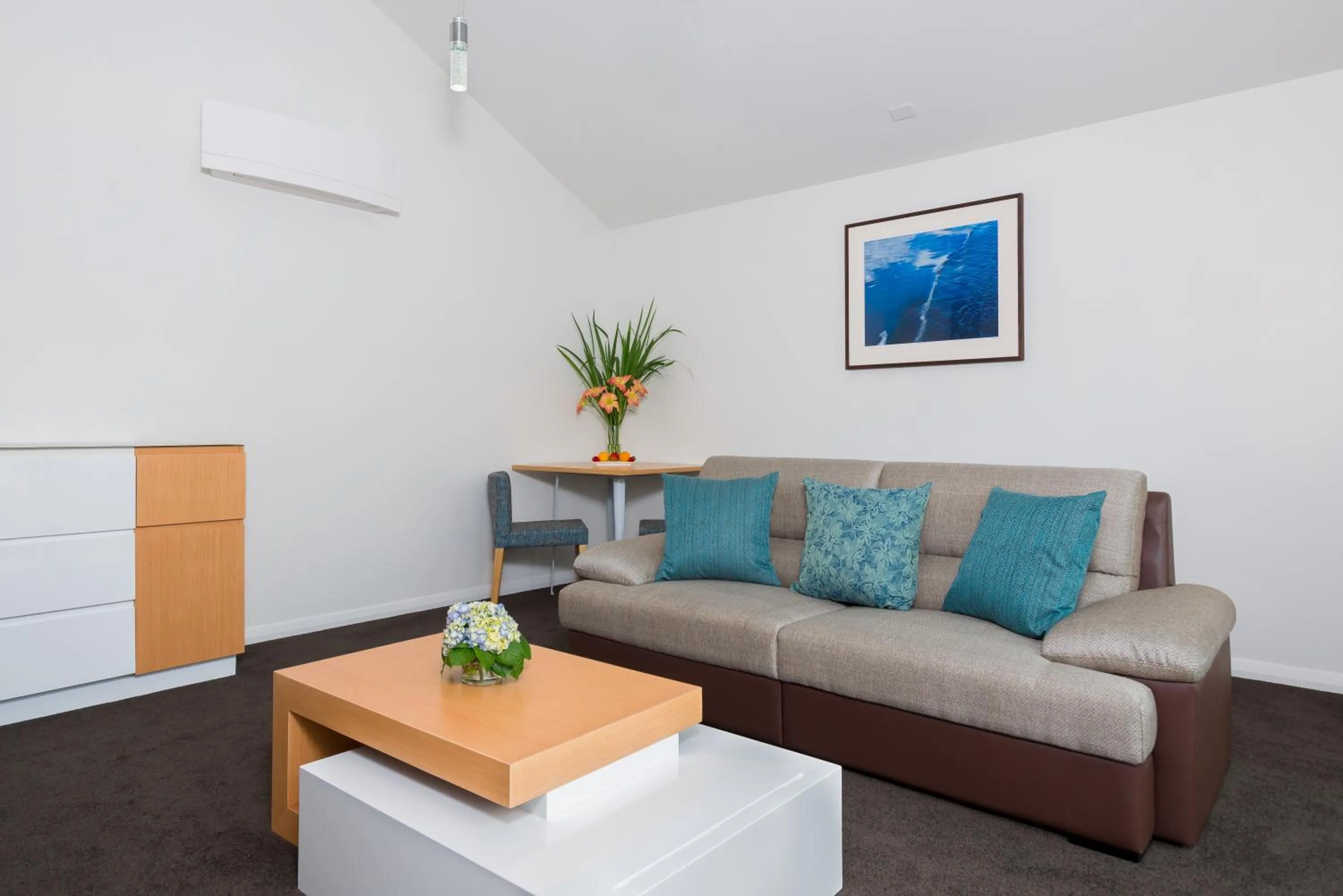 Living room in The Sands Hotel Hokianga