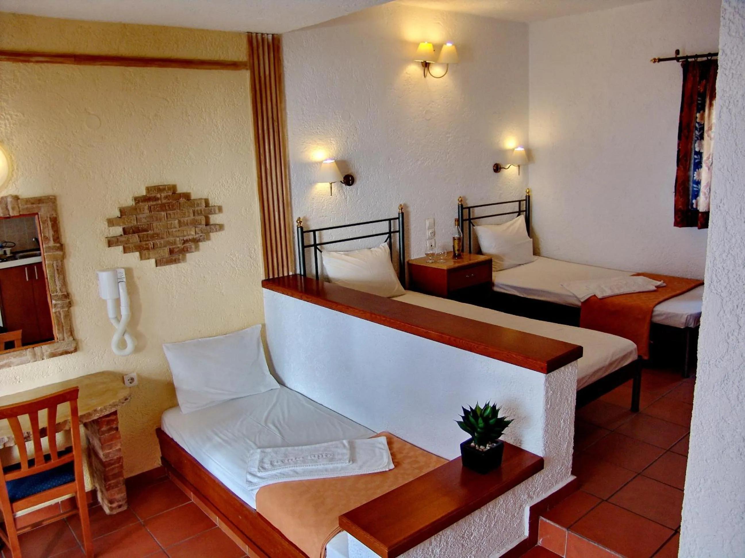 Bedroom, Bed in Irida Aparthotel Malia by Estia