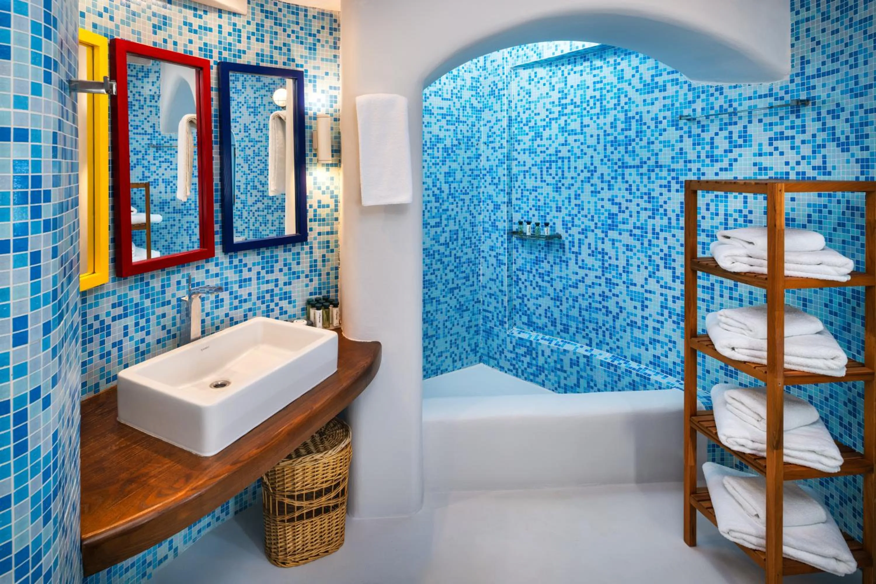 Shower in Anema Boutique Hotel & Villas Santorini