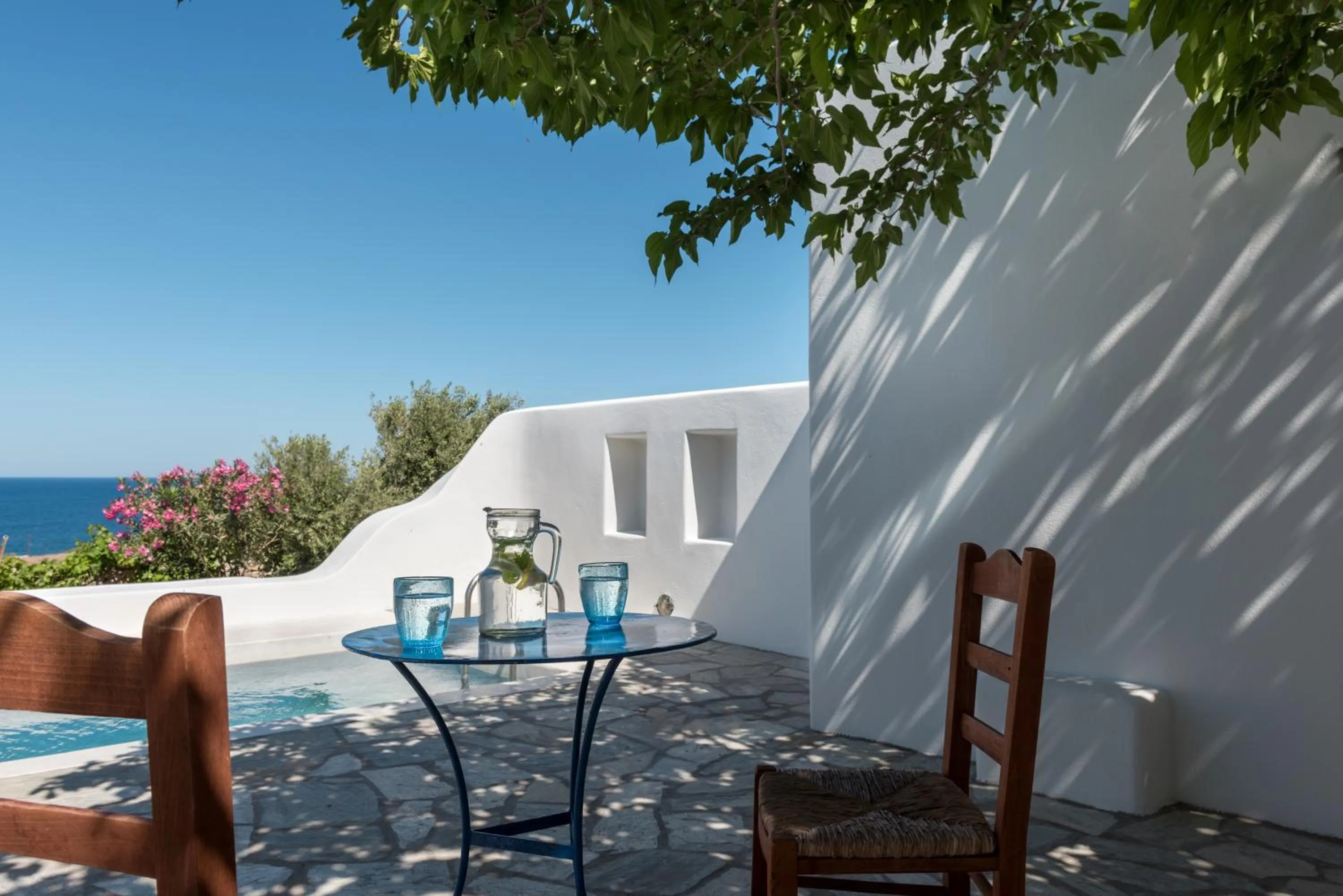 Balcony/Terrace in Anema Boutique Hotel & Villas Santorini