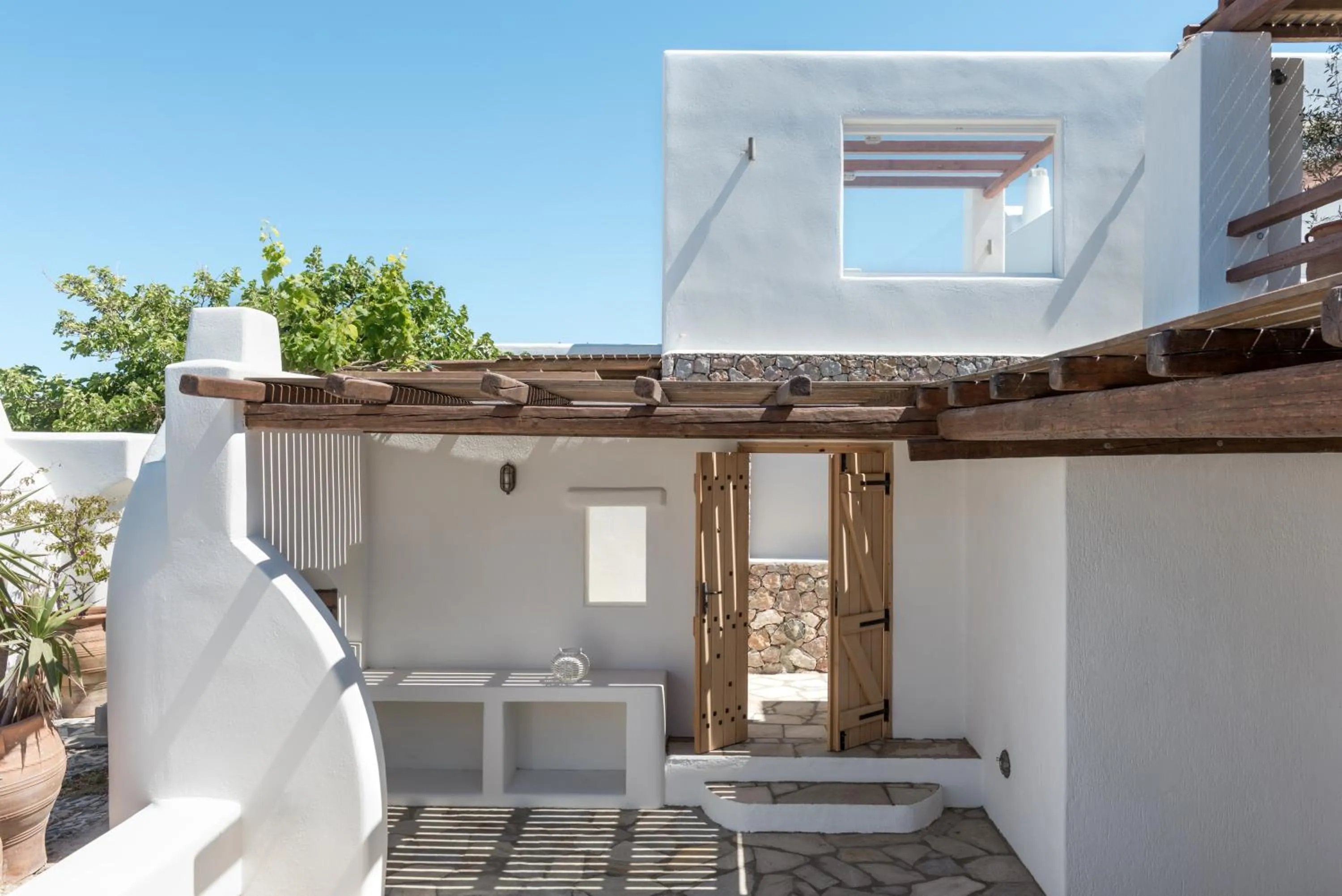 Patio in Anema Boutique Hotel & Villas Santorini