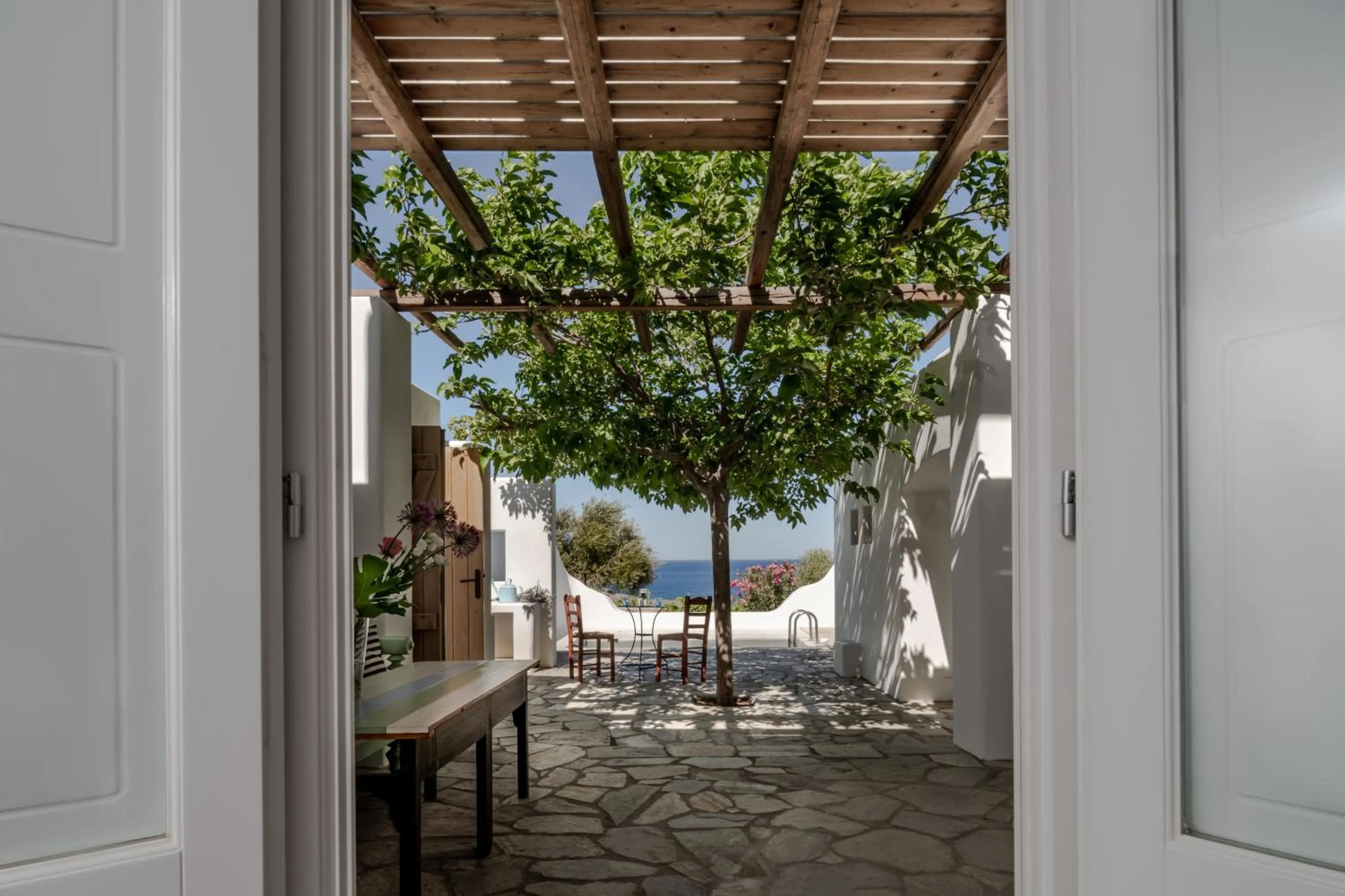 Patio in Anema Boutique Hotel & Villas Santorini
