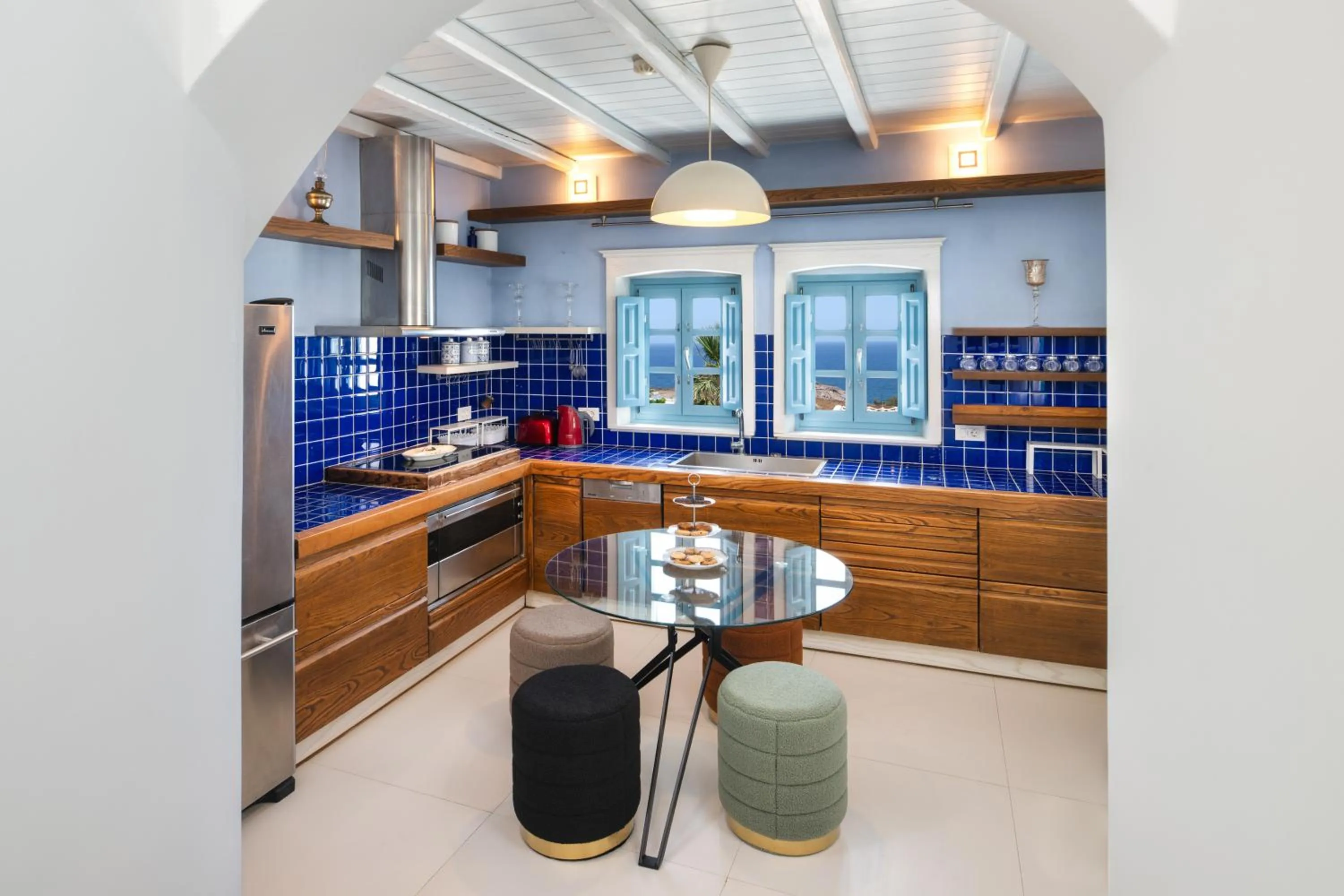 Kitchen or kitchenette in Anema Boutique Hotel & Villas Santorini