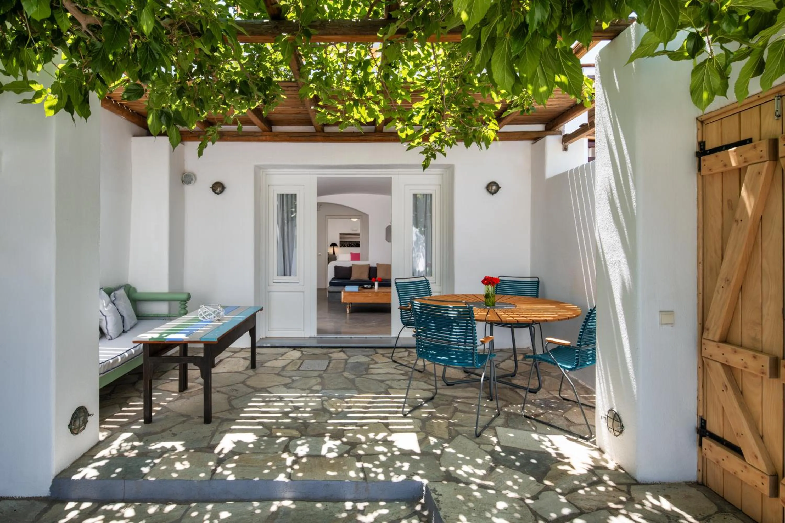 Patio in Anema Boutique Hotel & Villas Santorini