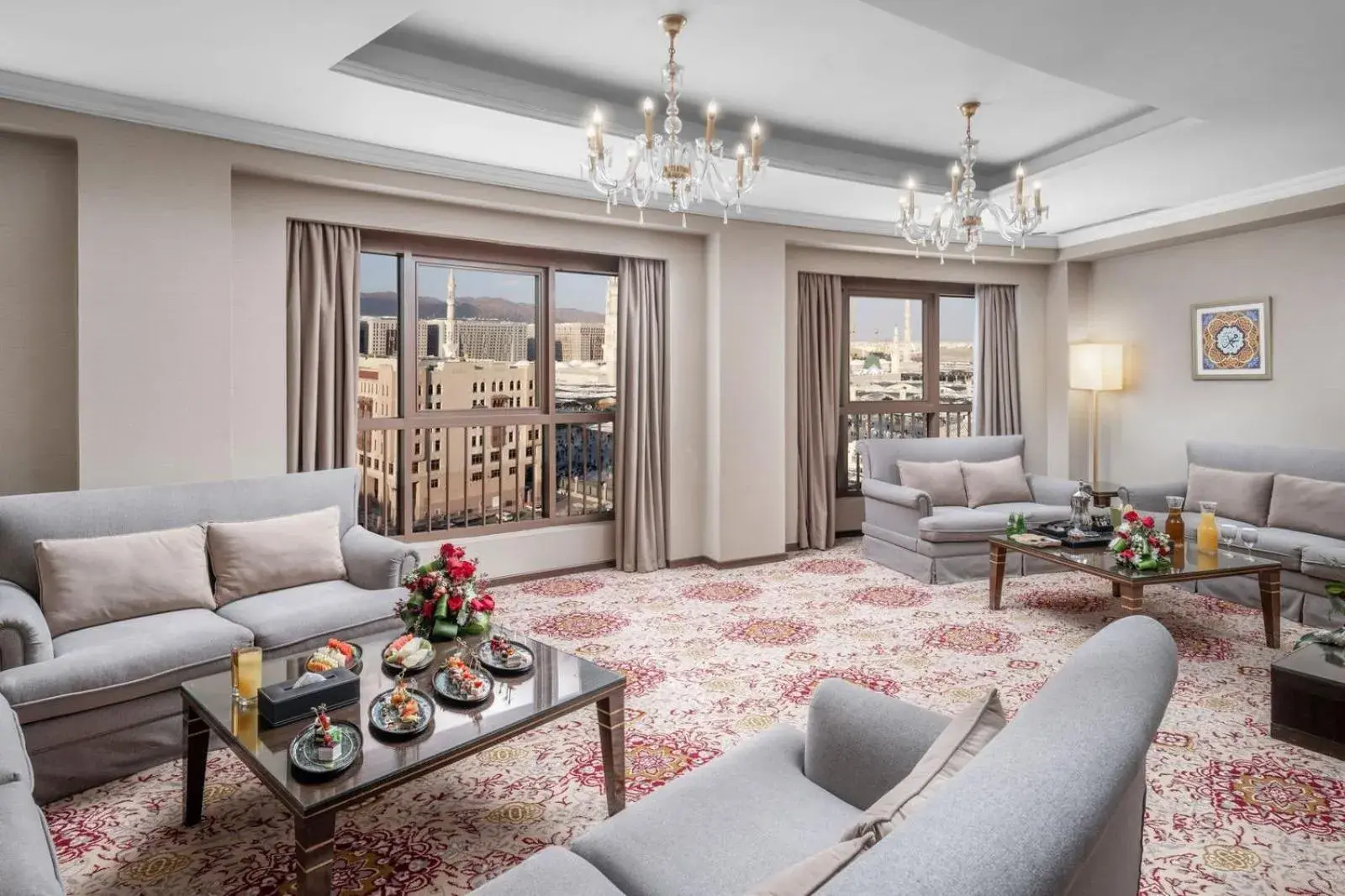 Living room in Taiba Madinah Hotel Living room in Taiba Madinah Hotel