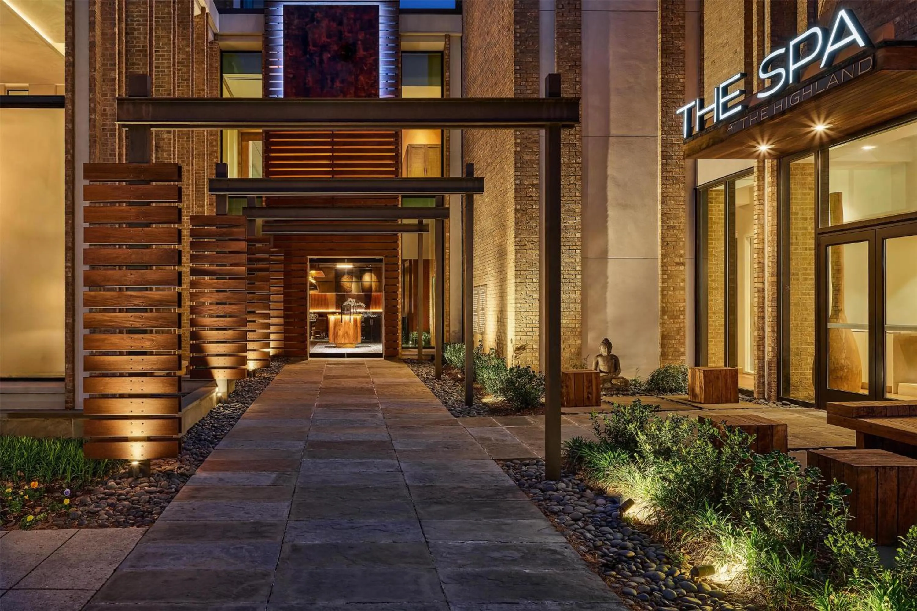 Property building in The Highland Dallas, Curio Collection by Hilton