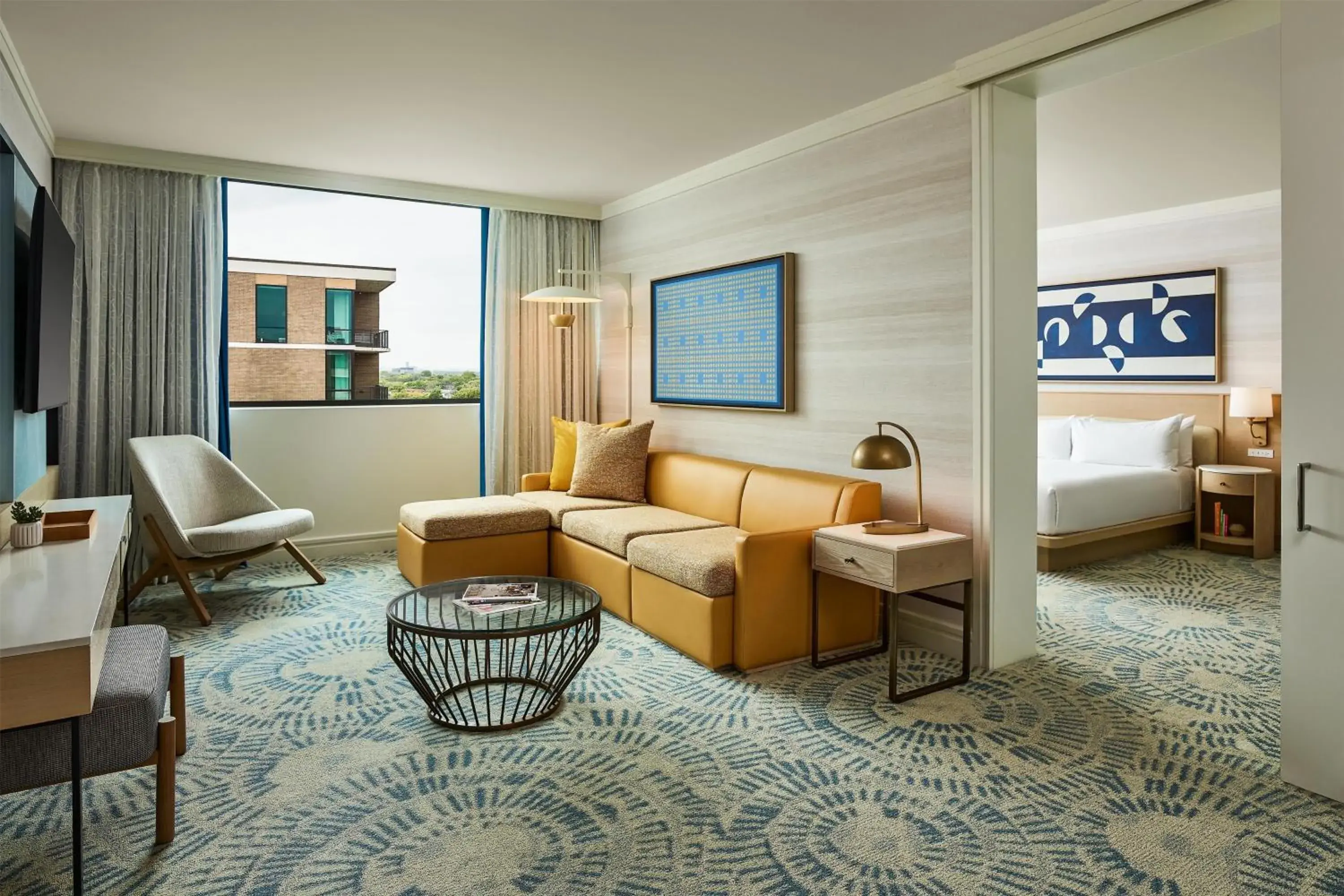 One-Bedroom King Suite - Disability Access/Tub in The Highland Dallas, Curio Collection by Hilton One-Bedroom King Suite - Disability Access/Tub in The Highland Dallas, Curio Collection by Hilton