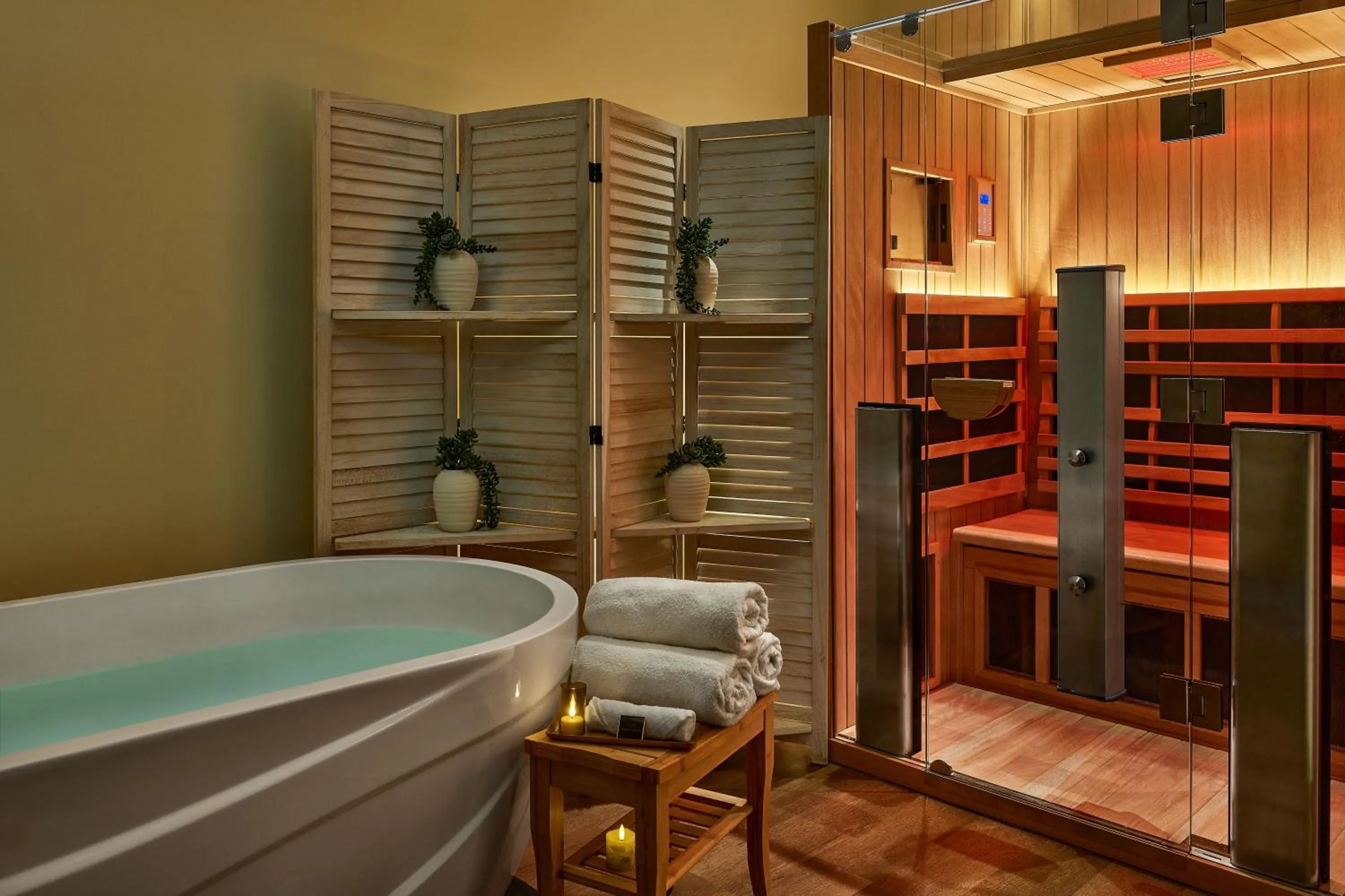 Steam room in The Highland Dallas, Curio Collection by Hilton