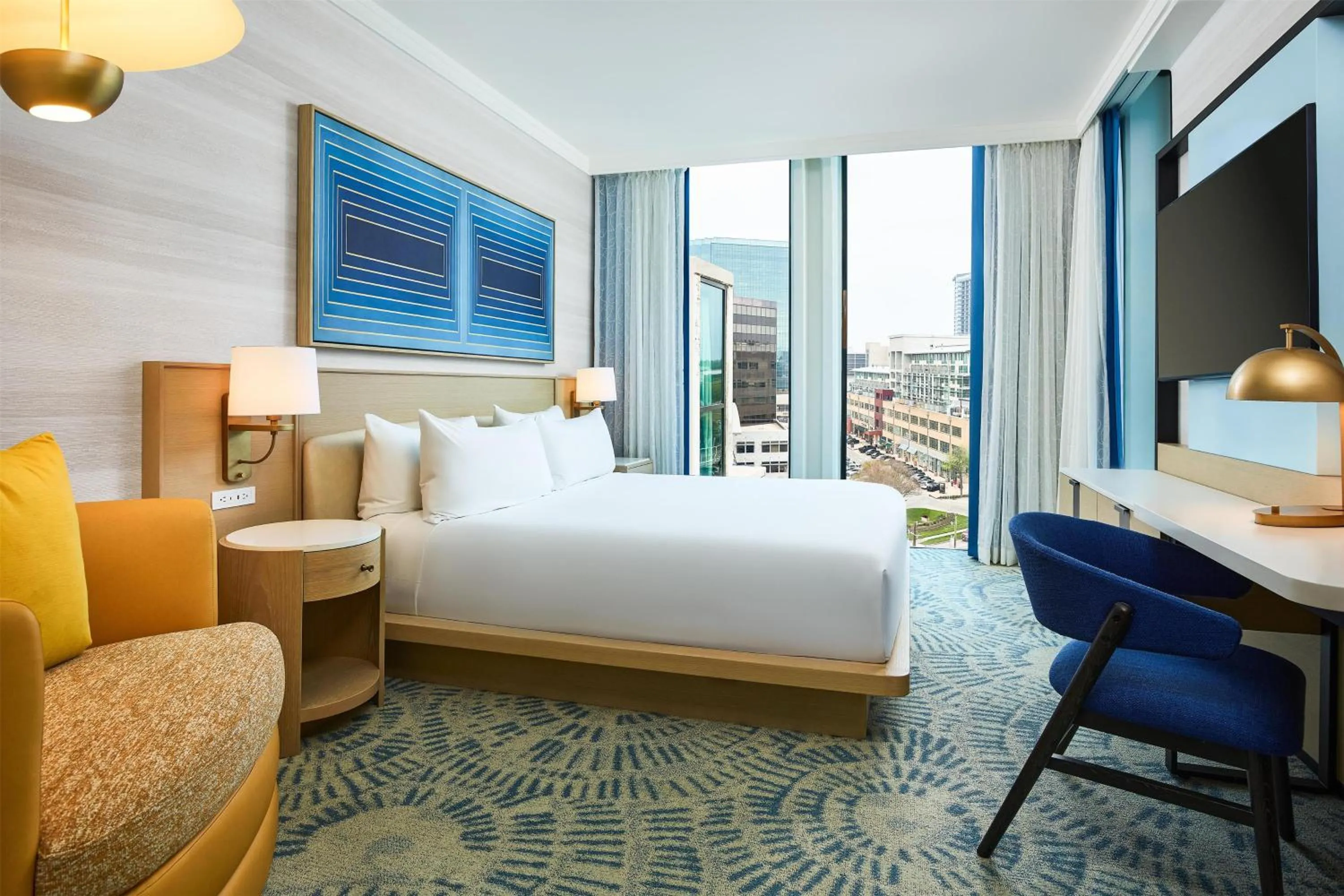 Bed in The Highland Dallas, Curio Collection by Hilton