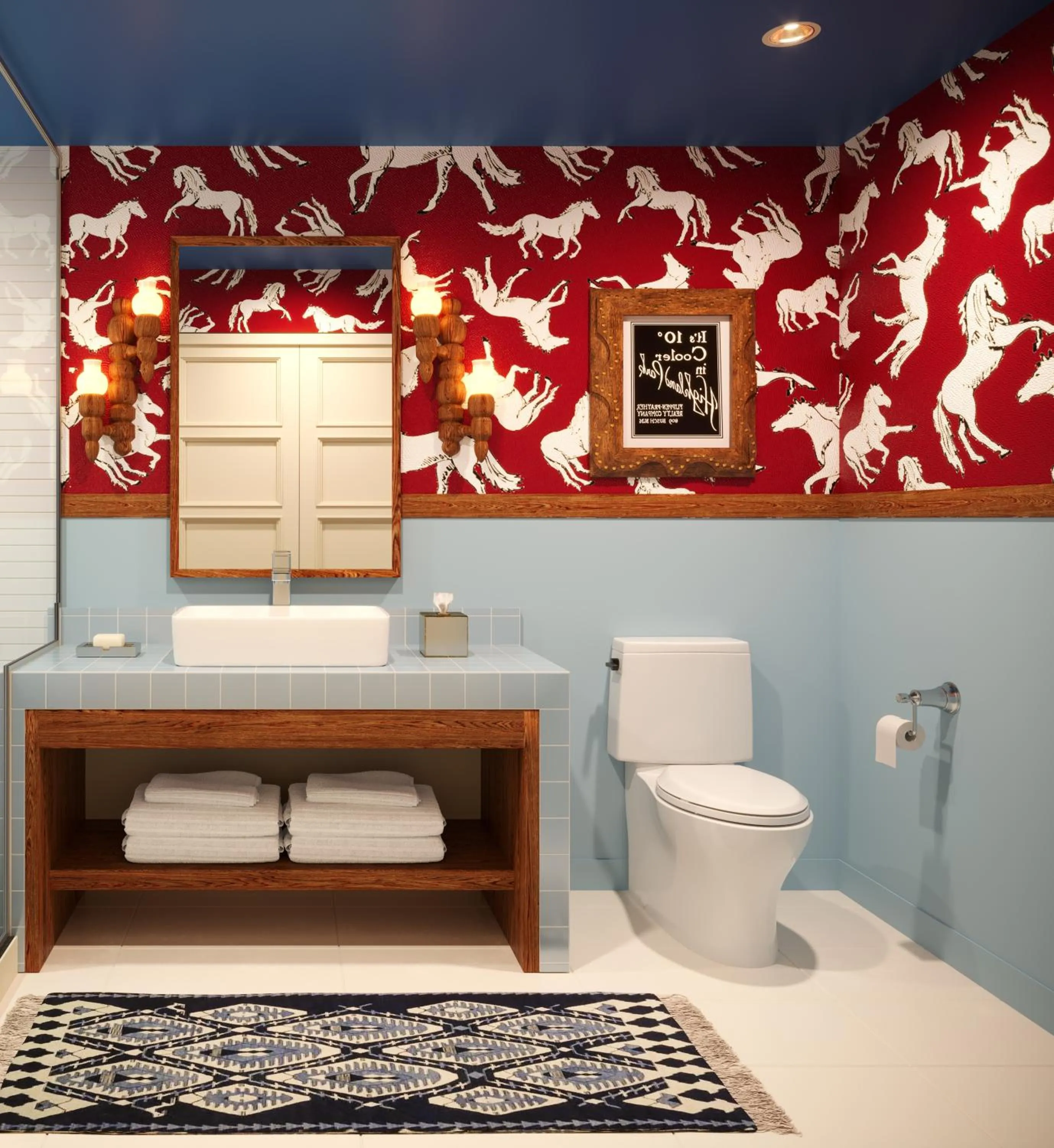 Bathroom in Graduate by Hilton Dallas