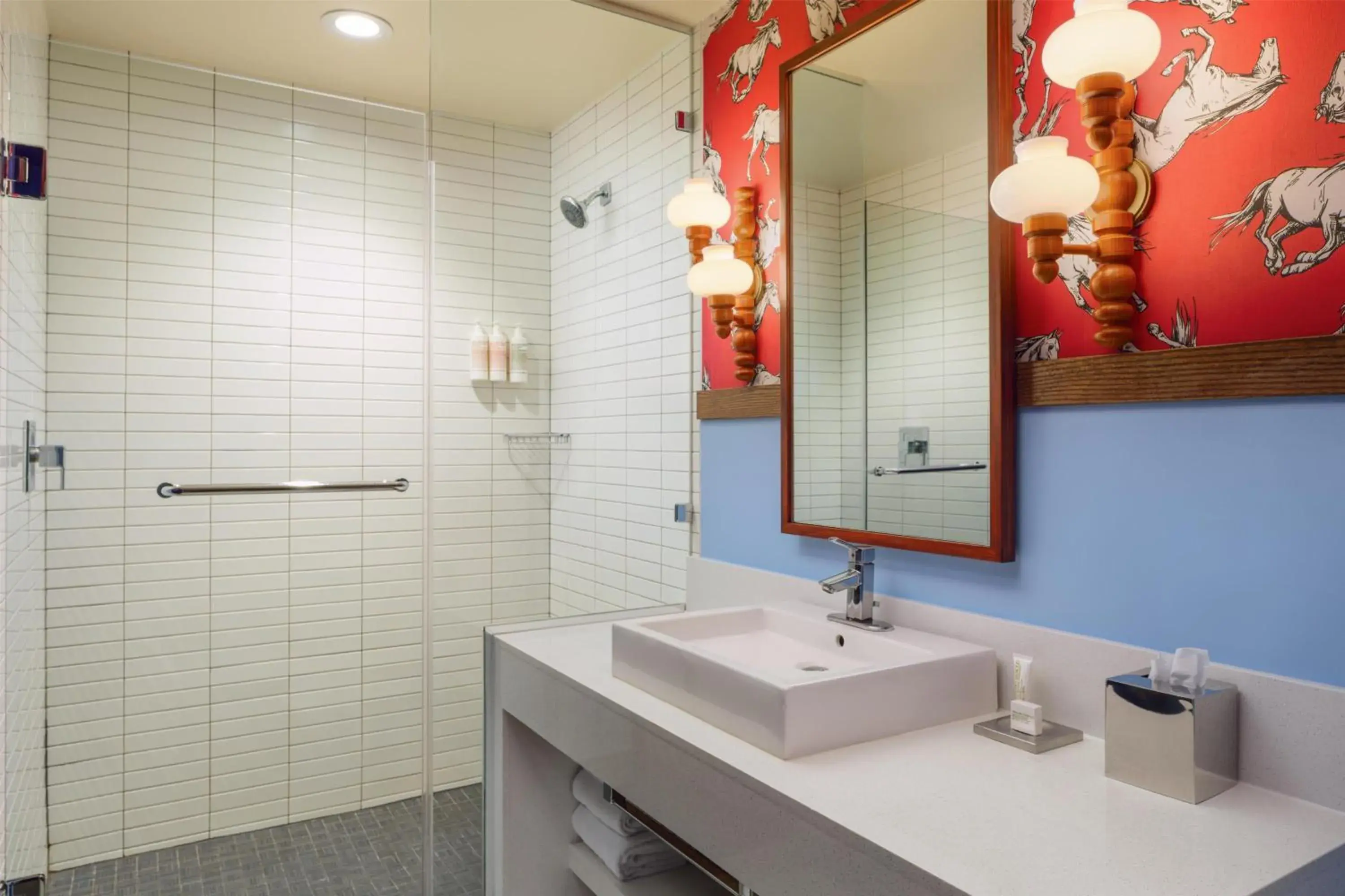 Bathroom in Graduate by Hilton Dallas Bathroom in Graduate by Hilton Dallas