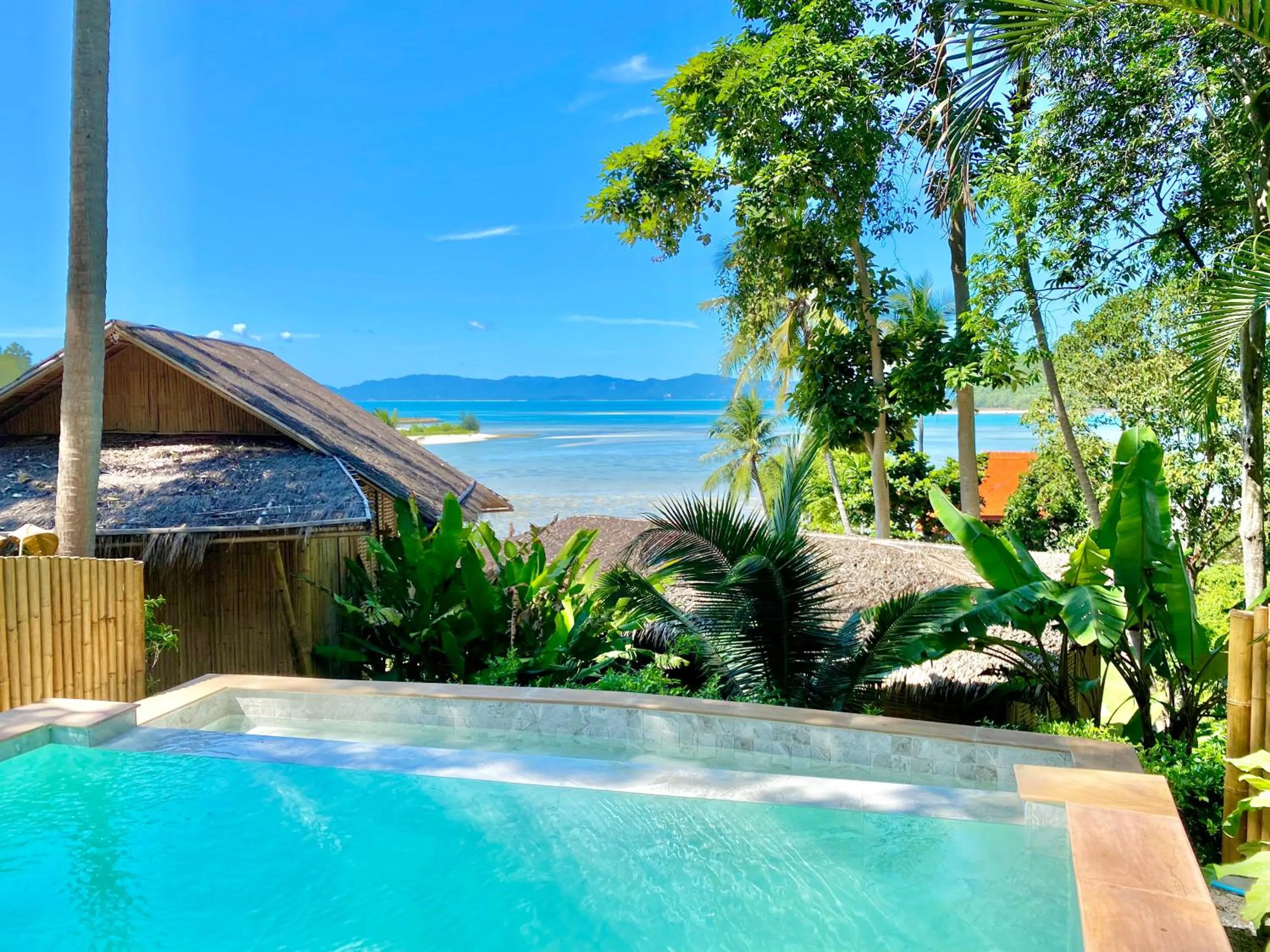 Pool view in Kalulushi Bungalows