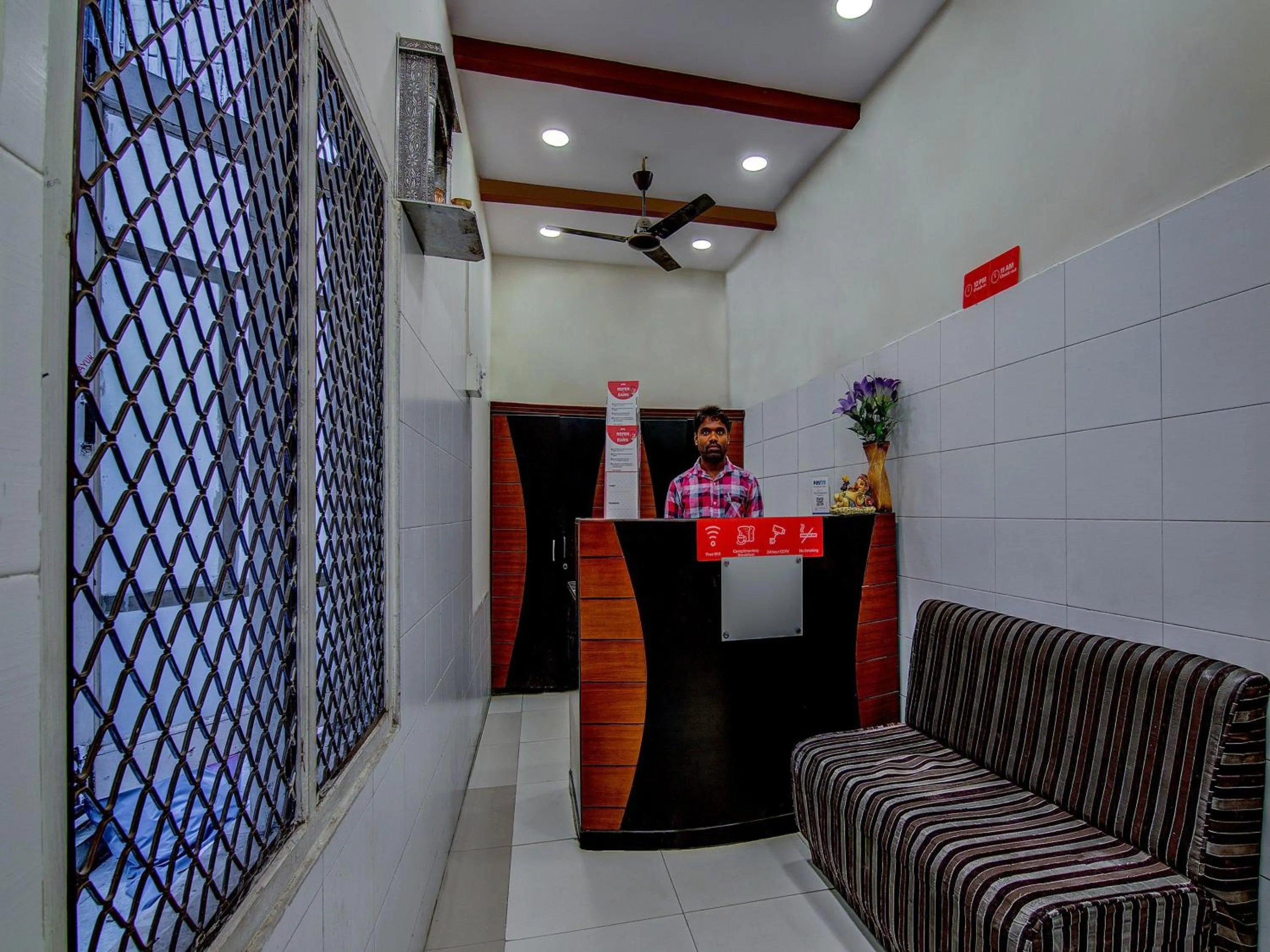 Lobby or reception in Hotel O Mayur's residency