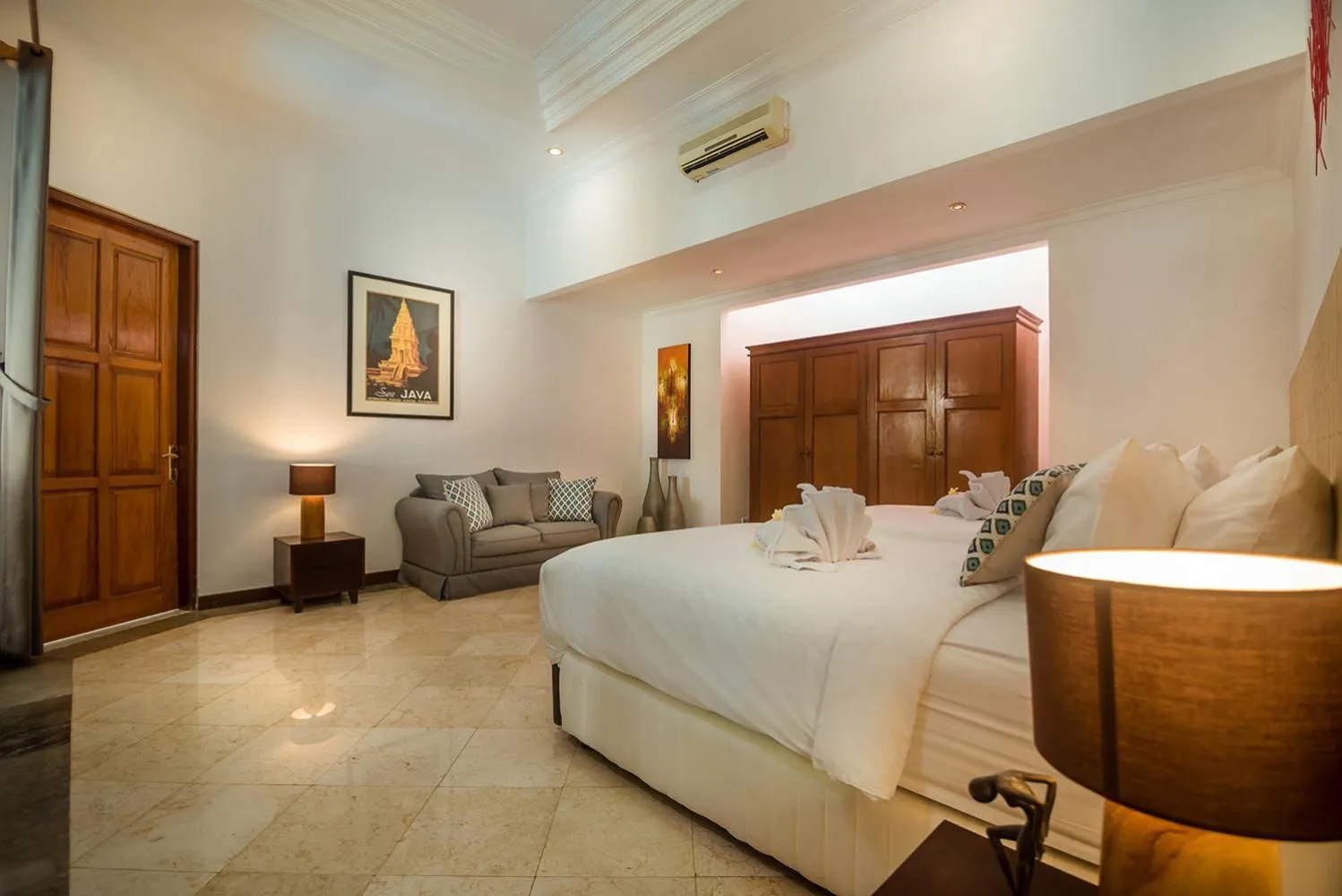 Bedroom, Bed in Georgina Estate by Villas Direct Bali