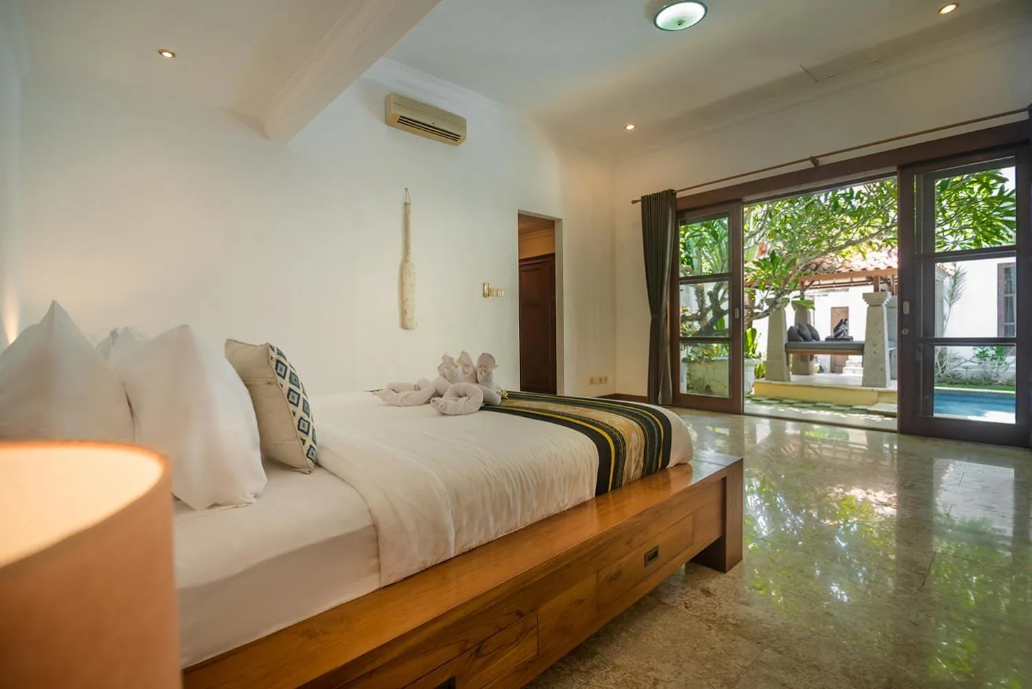 Bedroom, Bed in Georgina Estate by Villas Direct Bali