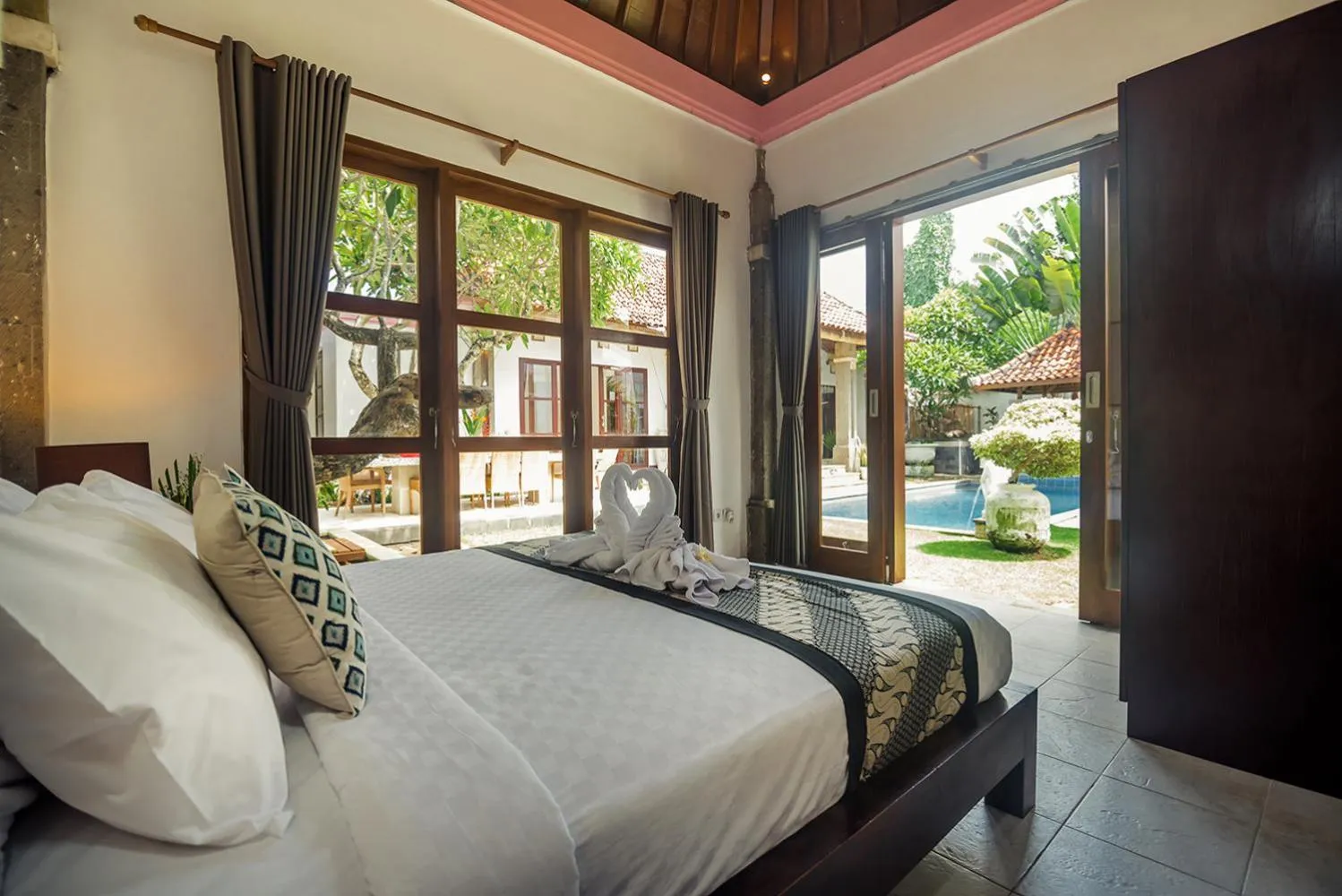 Bedroom, Bed in Georgina Estate by Villas Direct Bali