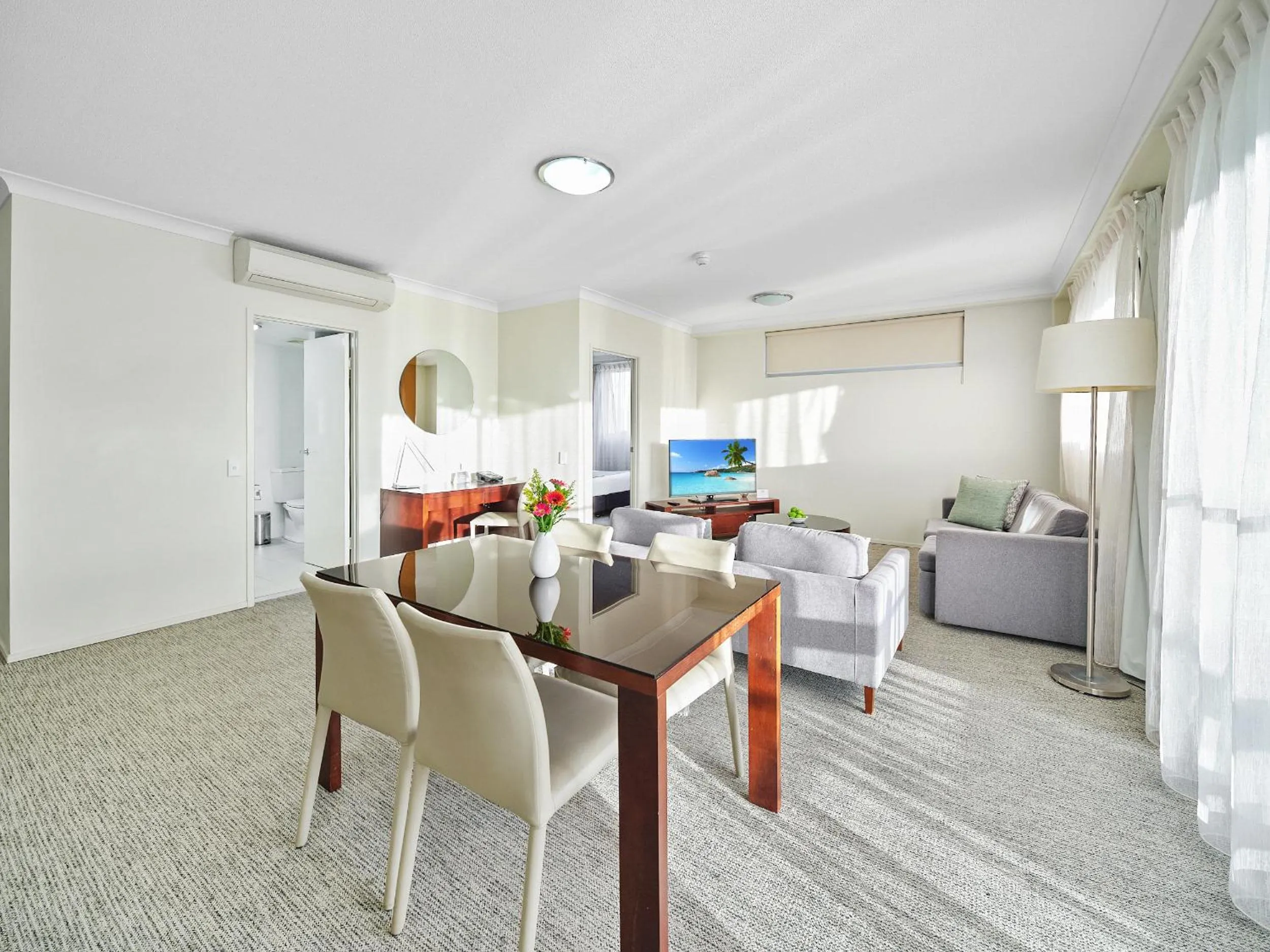 Living room in Quest Breakfast Creek