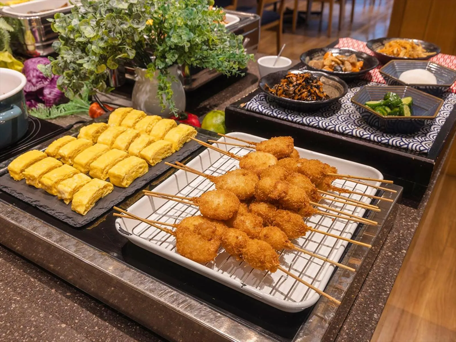 Buffet breakfast in Hotel Gracery Osaka Namba