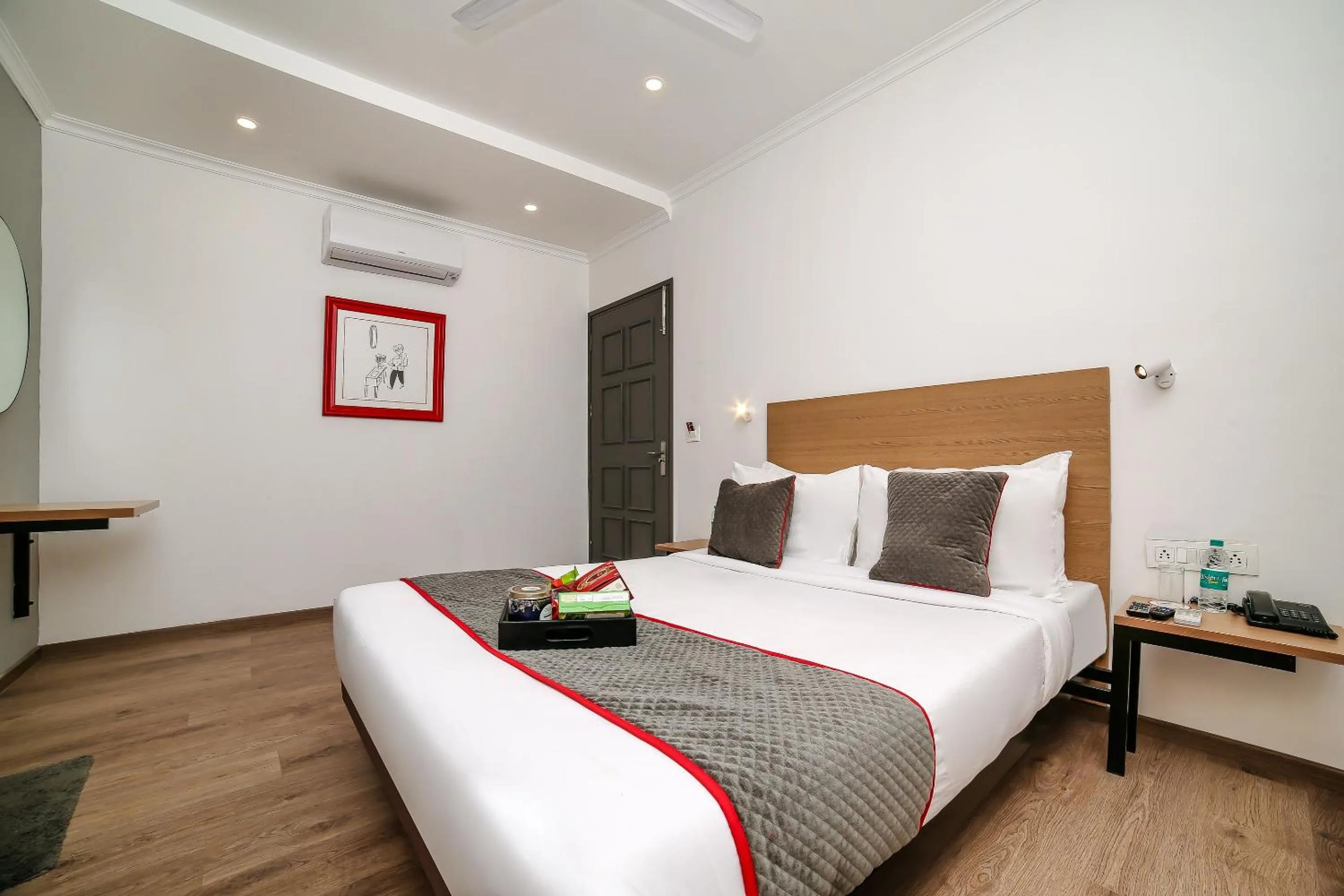 Bedroom, Bed in Townhouse Chattarpur Opp. Tivoli Garden Near Chhatarpur Metro Station