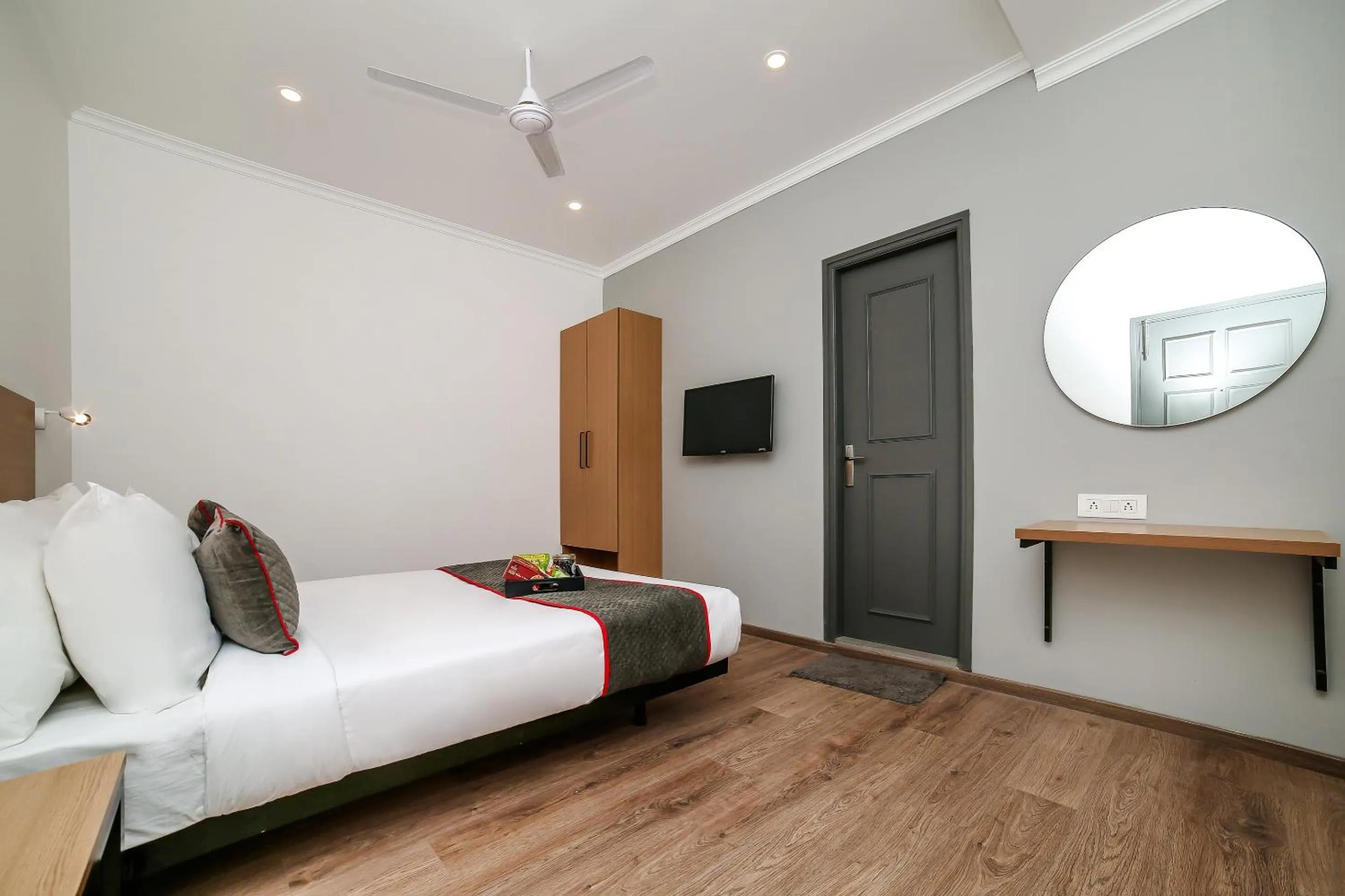Bedroom, Bed in Townhouse Chattarpur Opp. Tivoli Garden Near Chhatarpur Metro Station