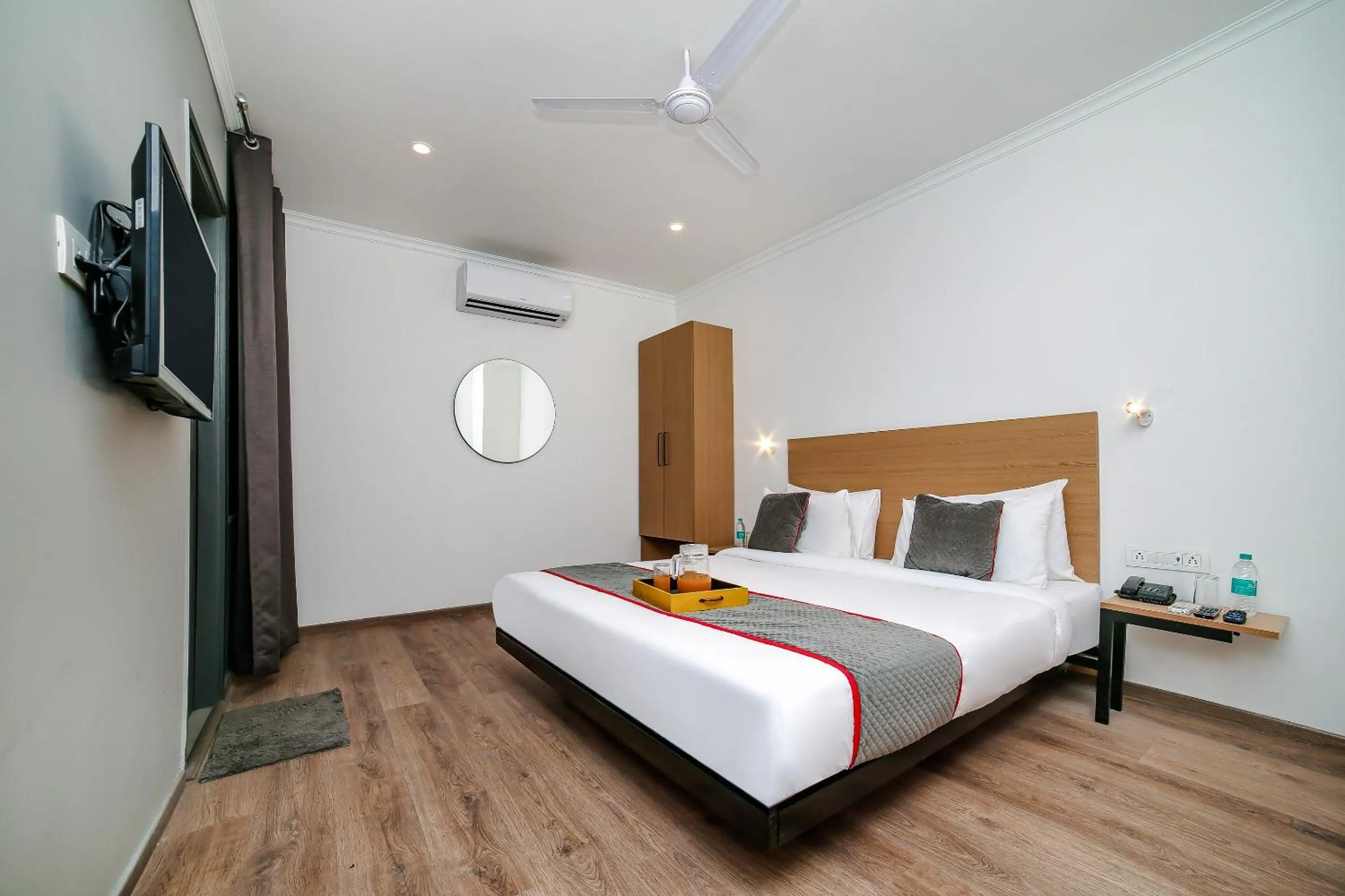 Bedroom, Bed in Townhouse Chattarpur Opp. Tivoli Garden Near Chhatarpur Metro Station