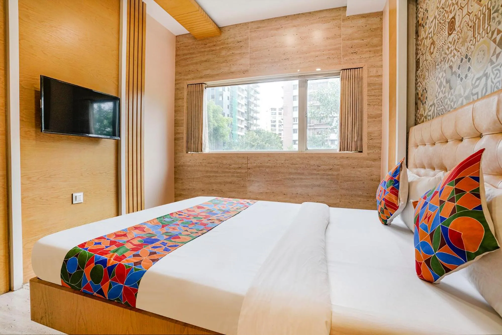 Bed in FabHotel Neelkamal - Chembur