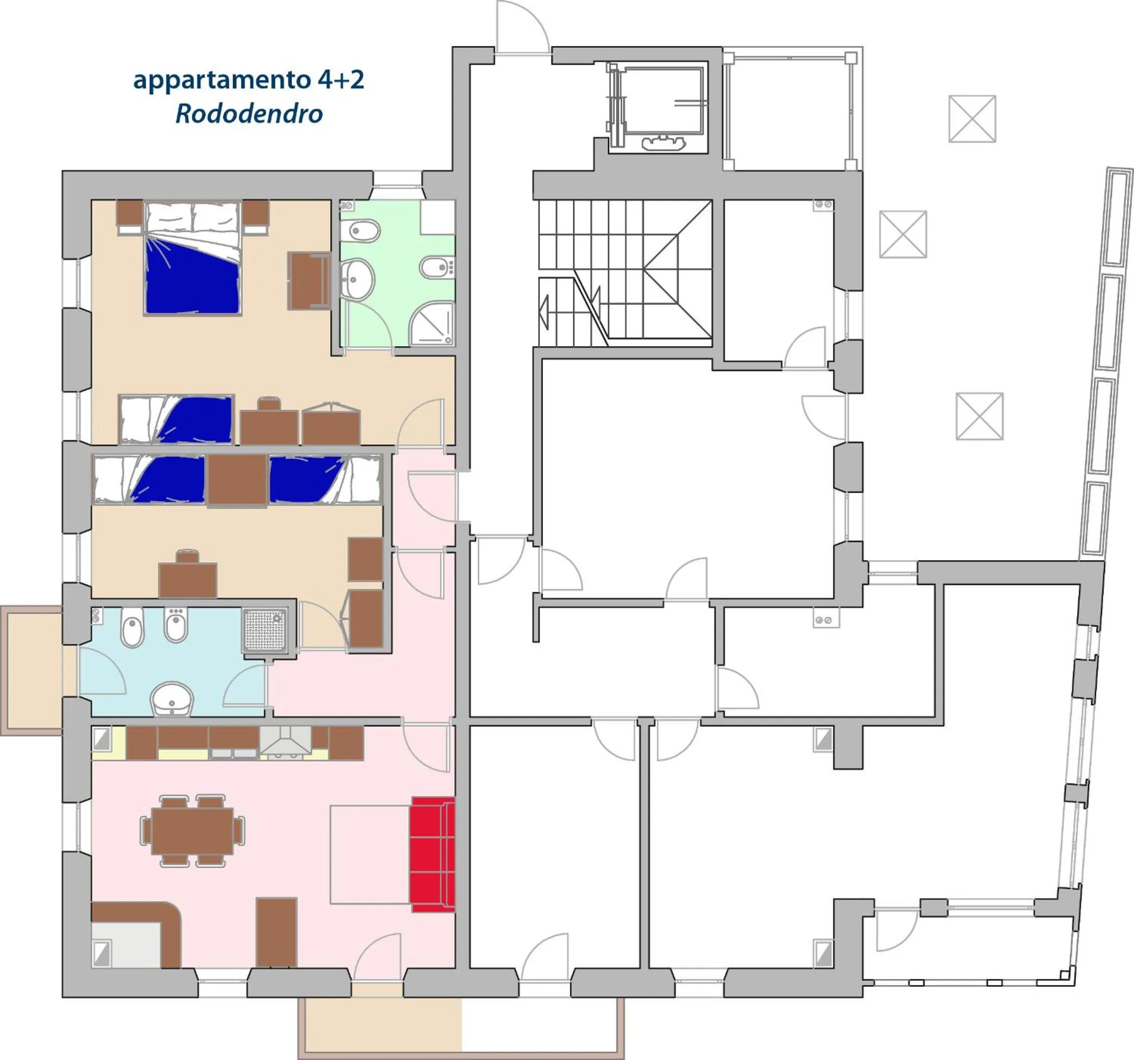 Floor plan in Residenza Domino