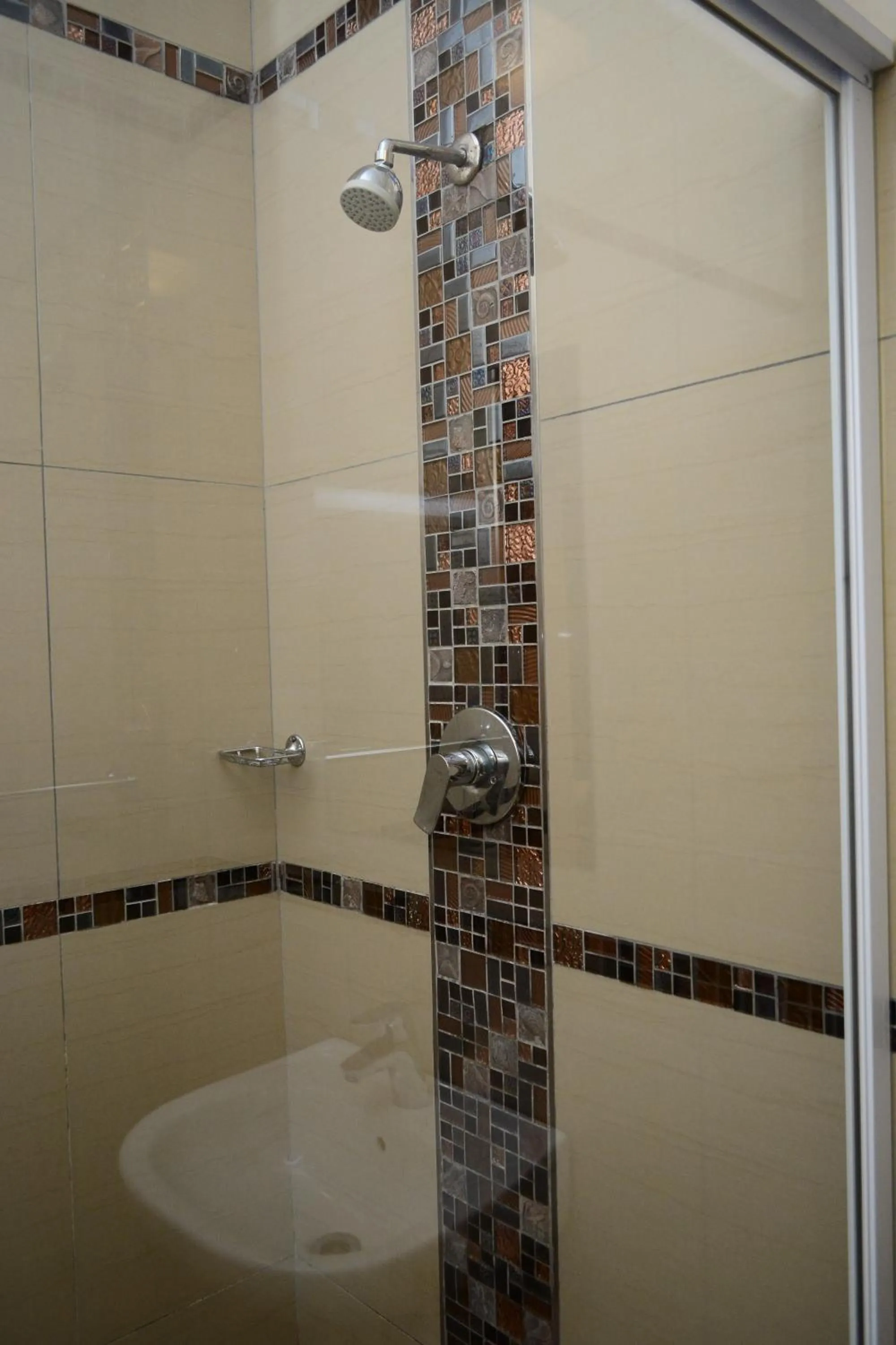 Shower in Tudor House Hotel