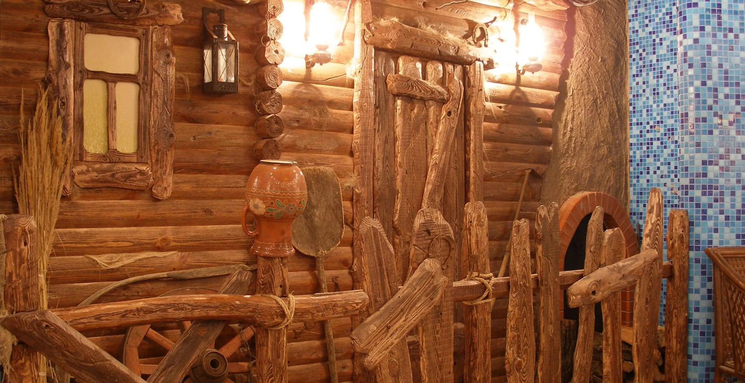 Decorative detail in Hotel Meduza