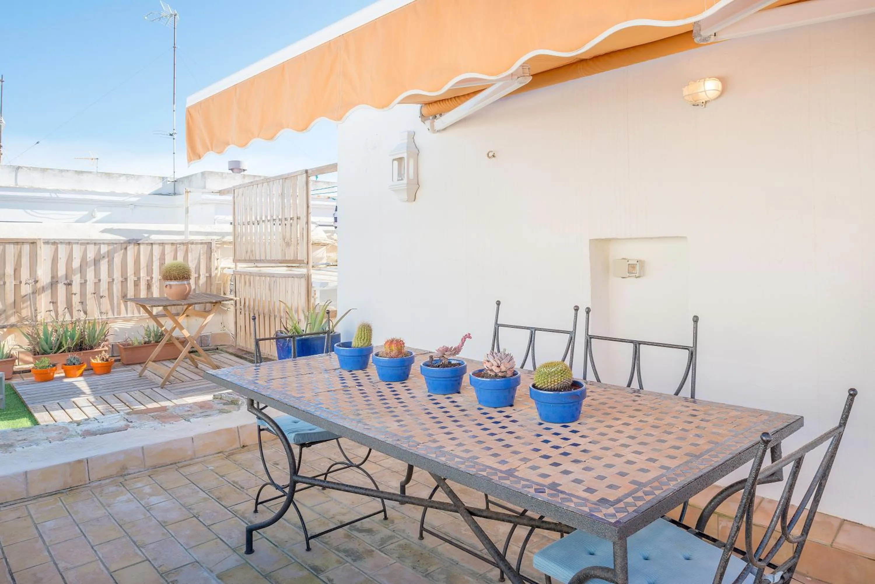 Living room in Ático en el centro con terraza