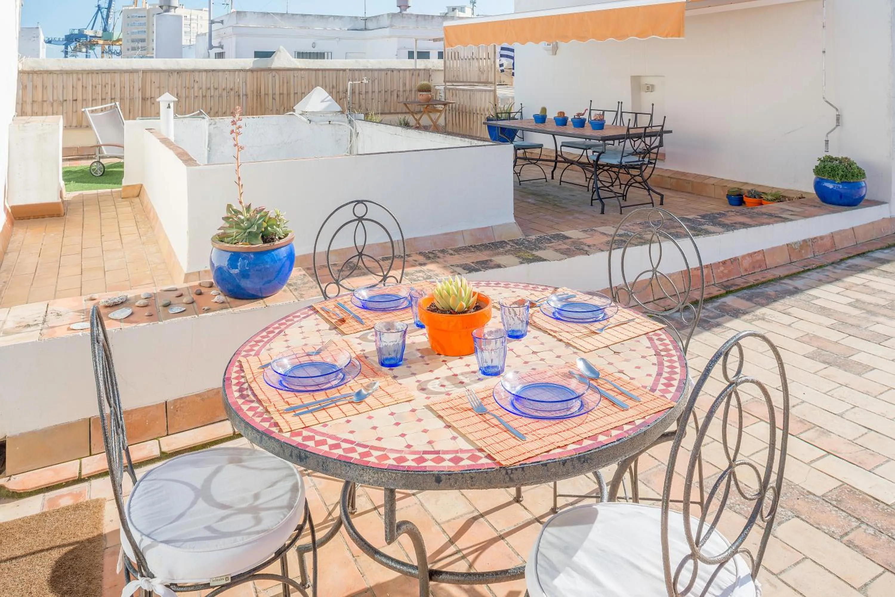 Living room in Ático en el centro con terraza