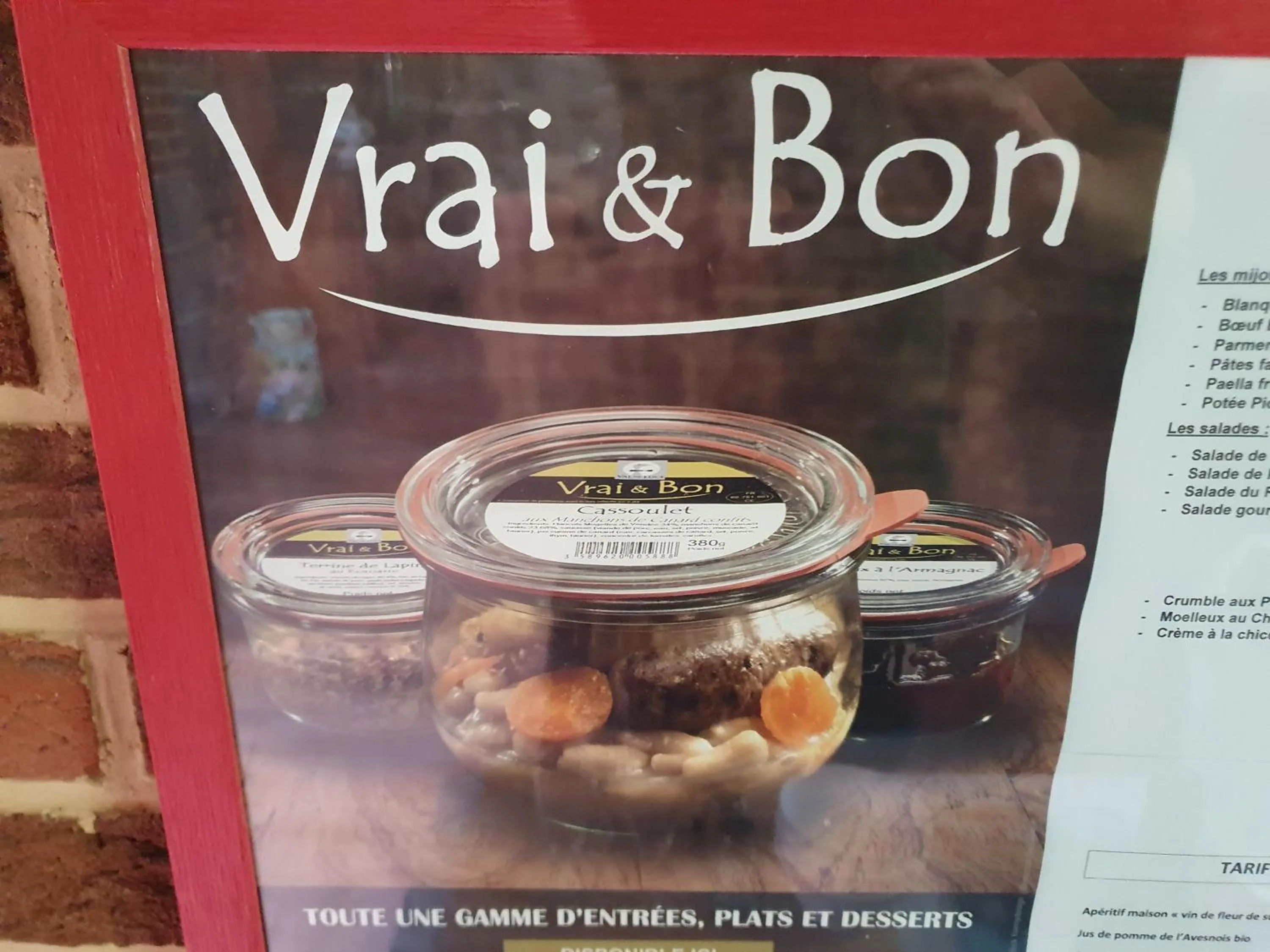 Restaurant/places to eat in Les Mout'Anes