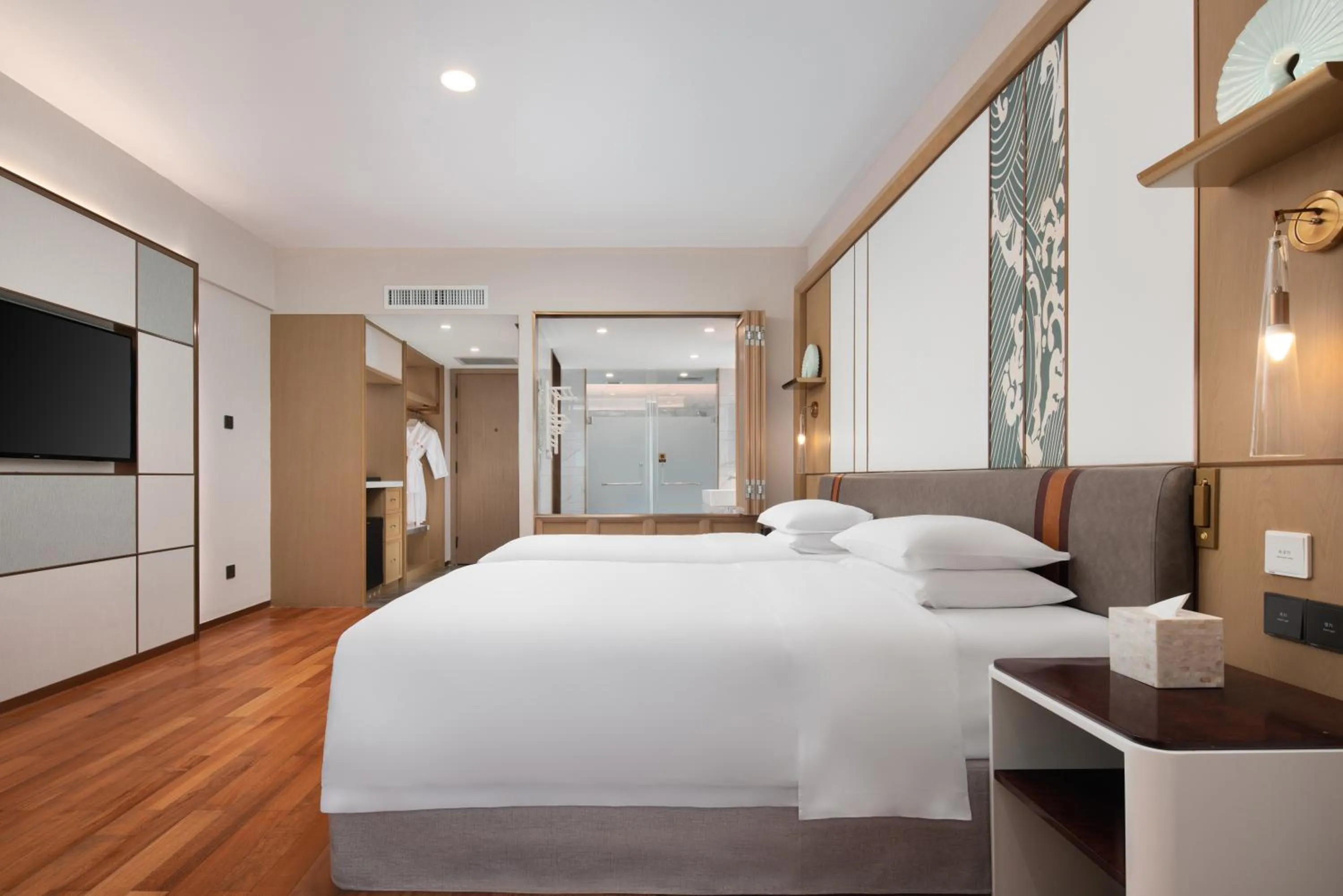 TV and multimedia, Bed in Horizon Resort & Spa Yalong Bay-Yalong Bay Central