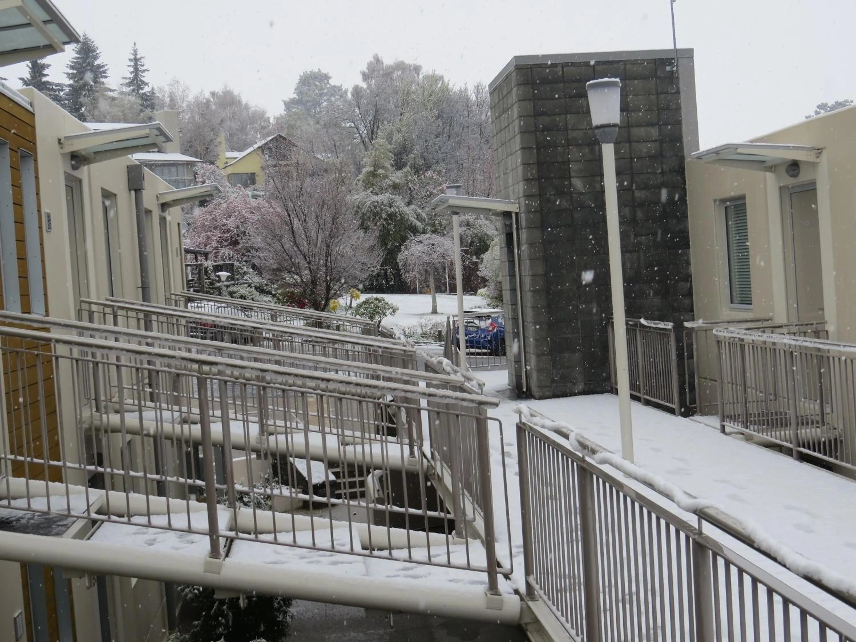 Inner courtyard view in Belvedere Apartments