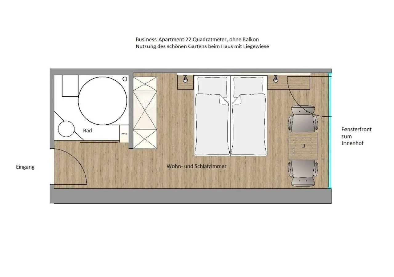 Floor plan in Ferienwohnungen Boardinghouse Bodensee