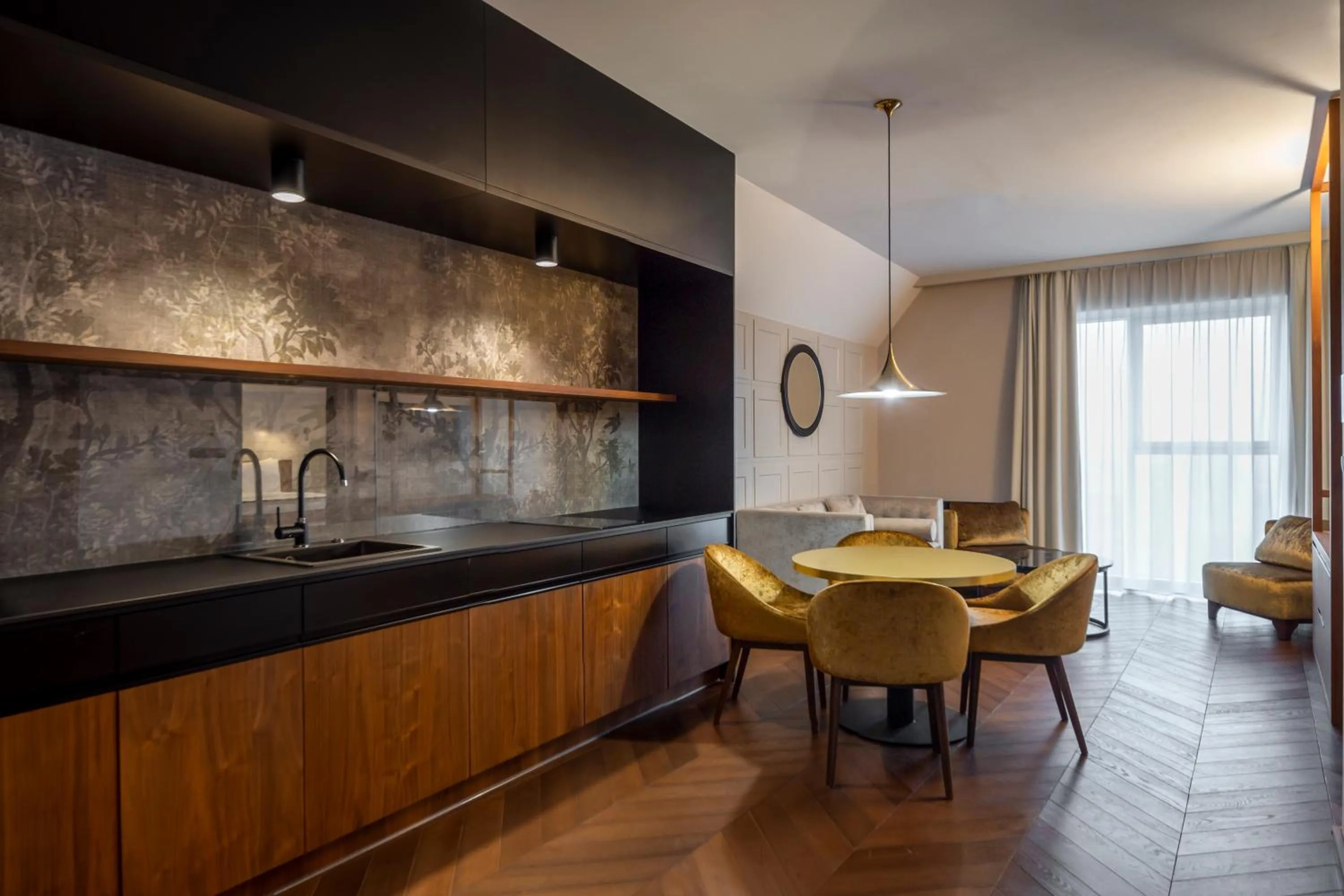 Kitchen or kitchenette in Radisson Hotel & Apartments Gdansk