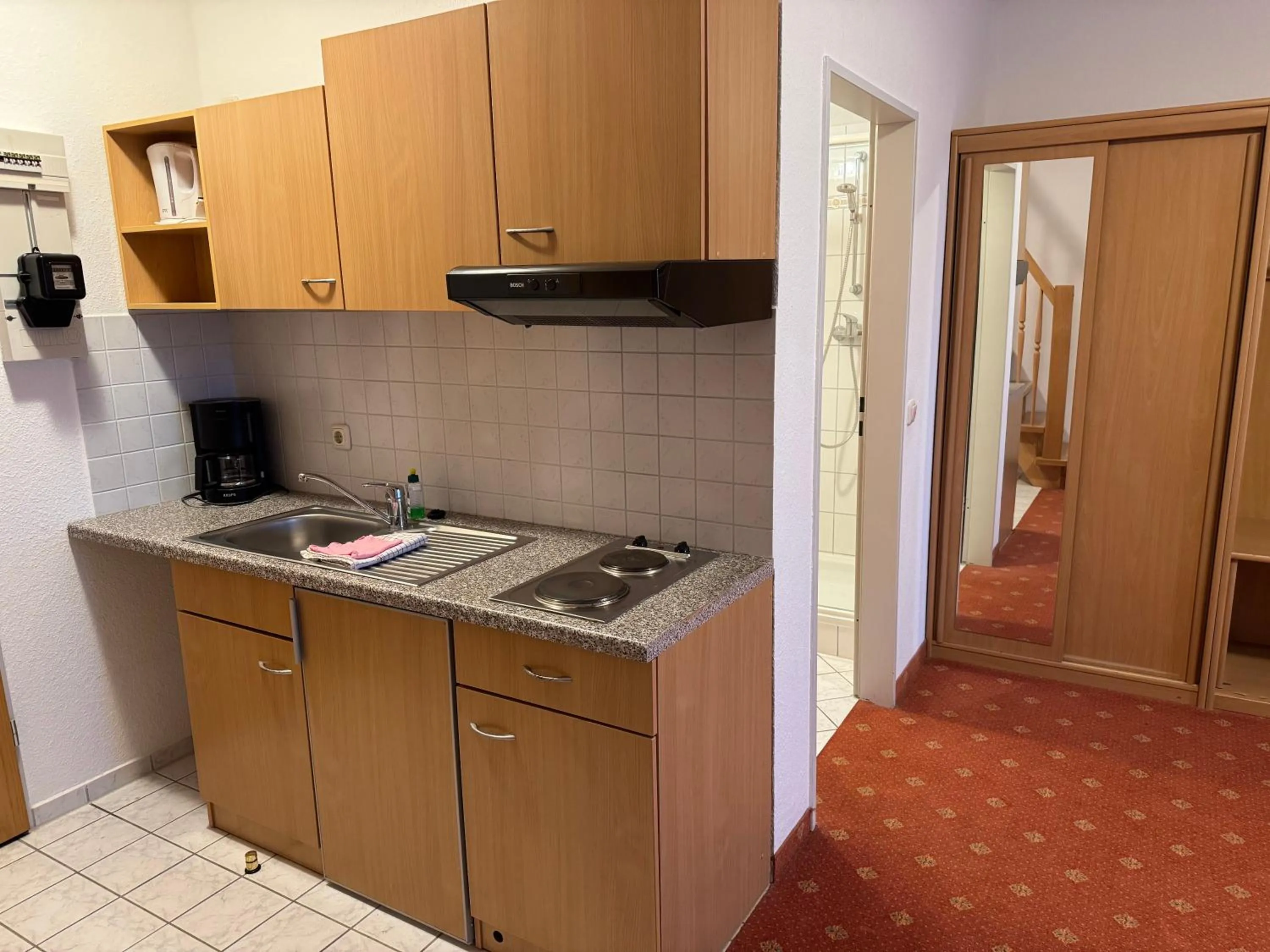Kitchen or kitchenette in Alcor Hotel Feriendorf an der Ostsee