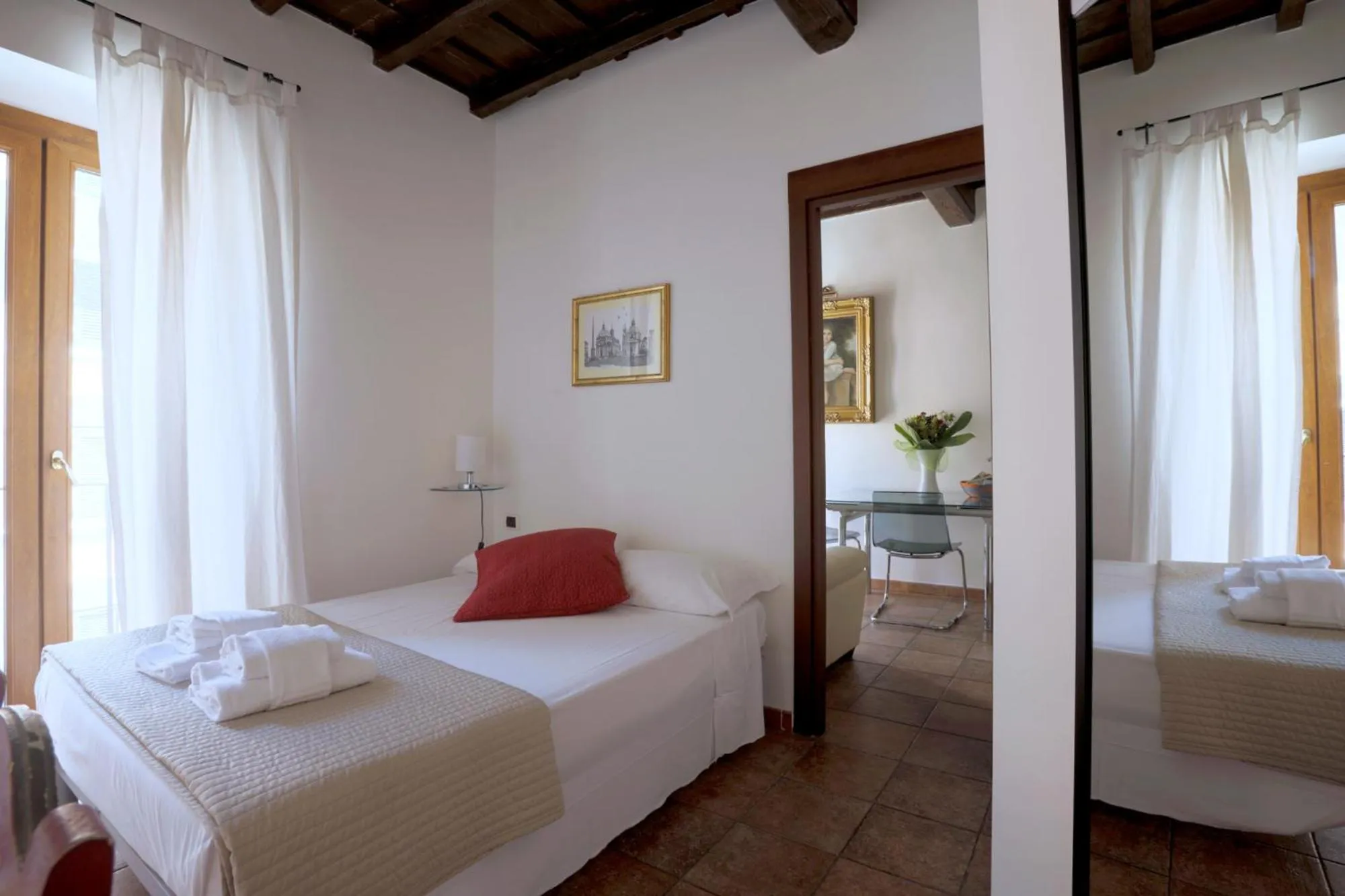 Bedroom, Bed in Borgo Pio 91